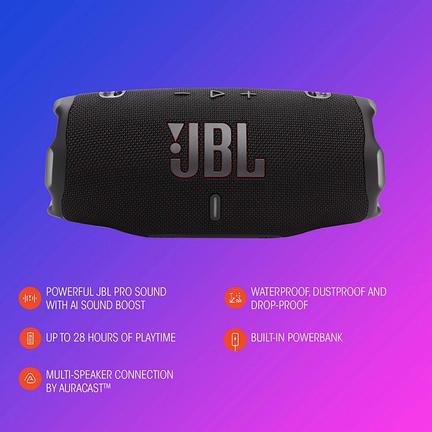 JBL Charge 6 Bluetooth Speaker - view number 4