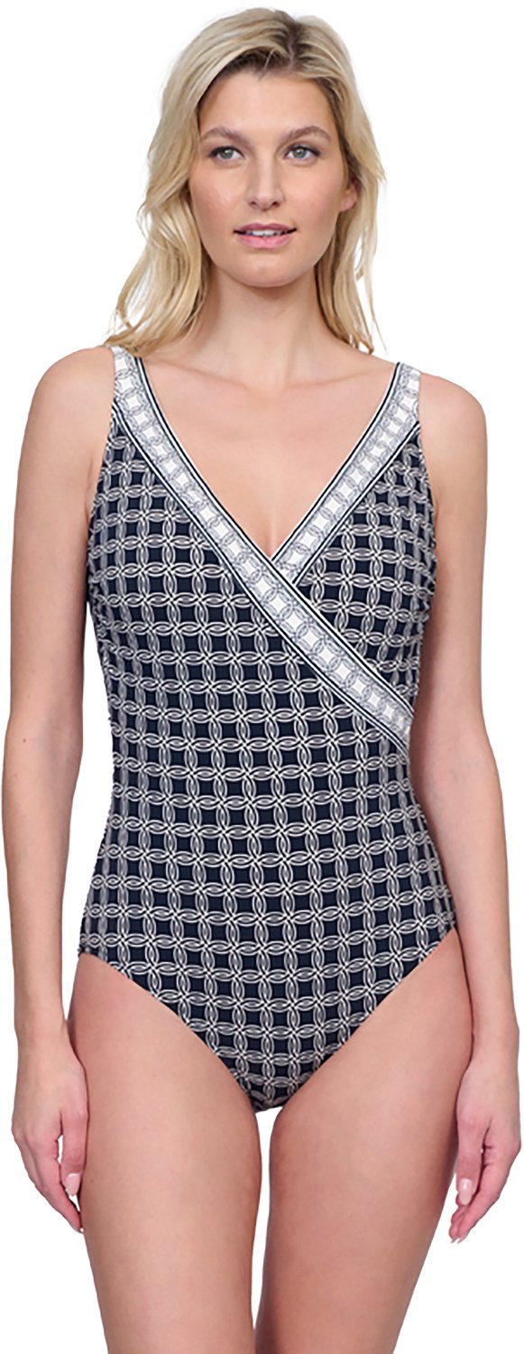 Gottex Women's Golden Chic Surplice One Piece Swimsuit