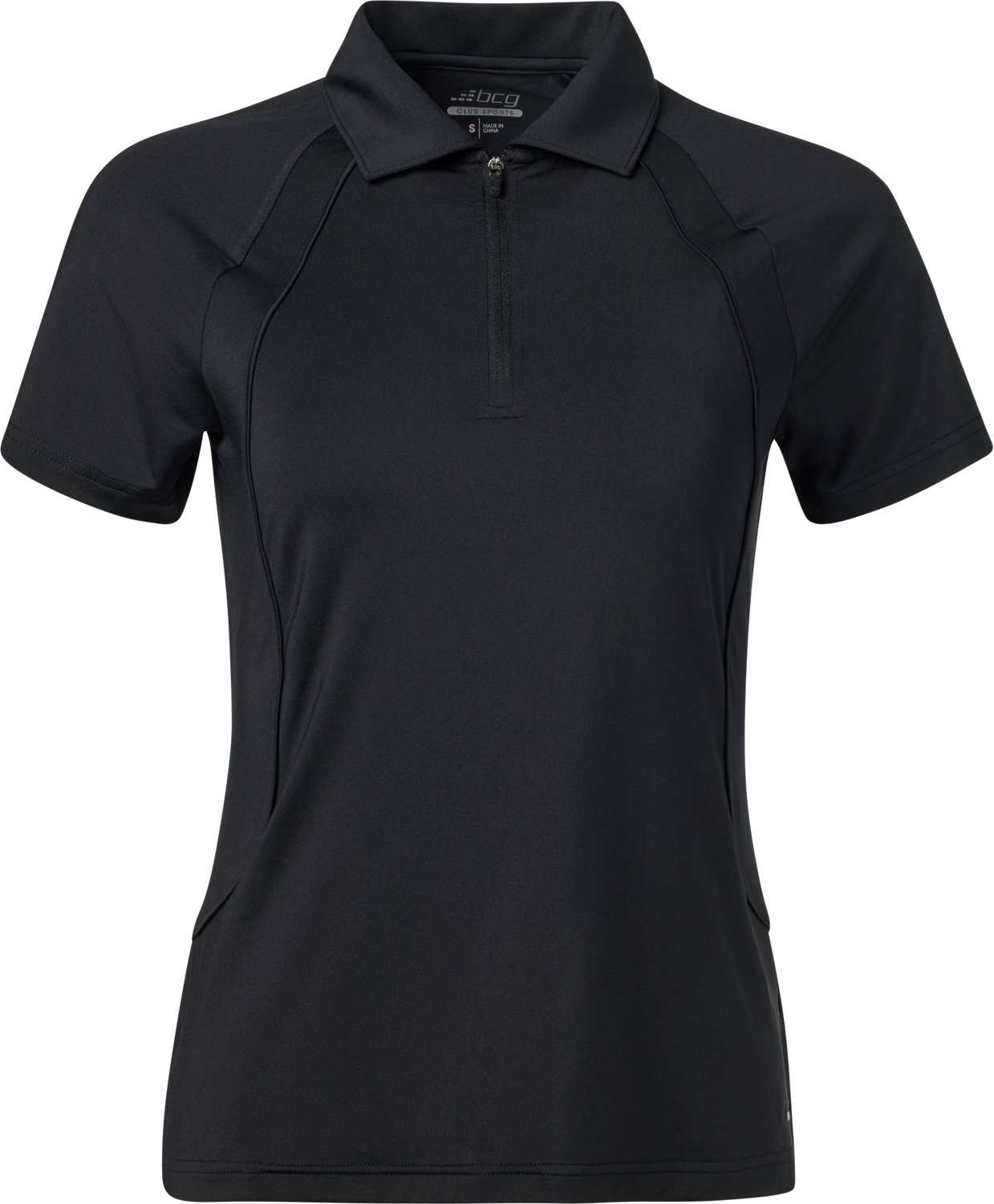BCG Women's Tennis Piped Zip Polo Shirt - view number 7