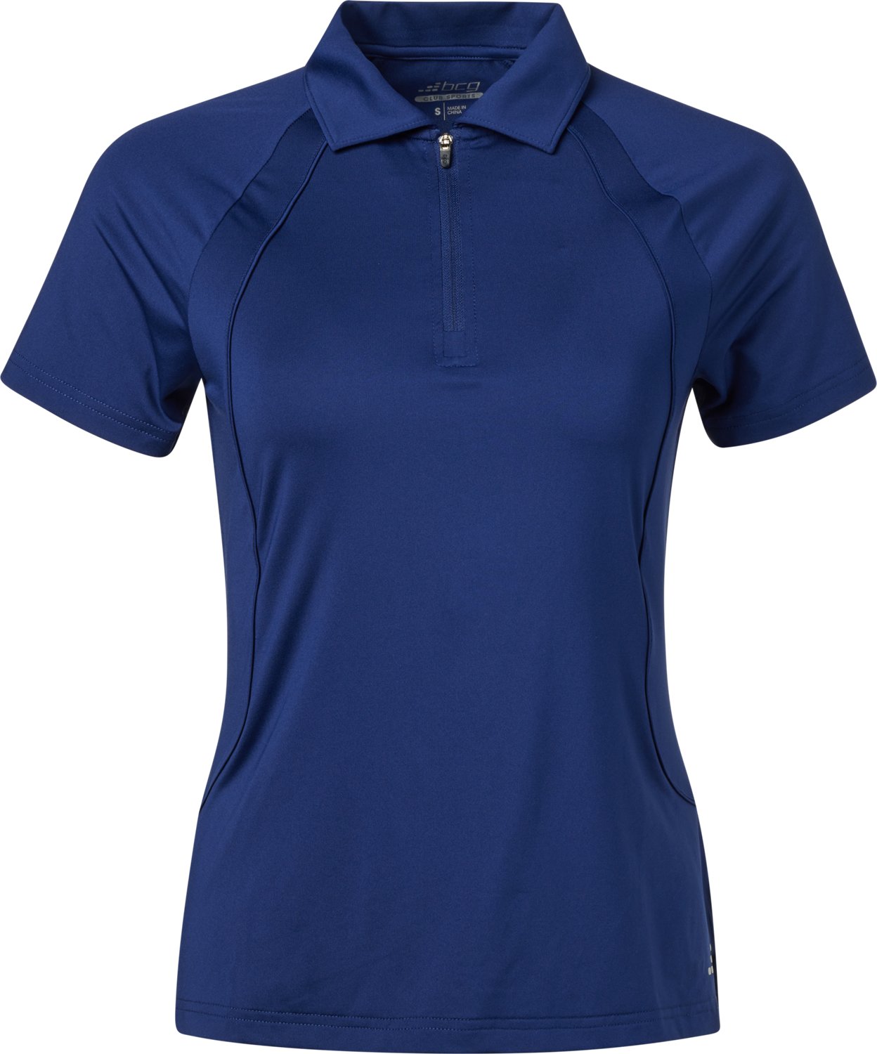 BCG Women's Tennis Piped Zip Polo Shirt - view number 5