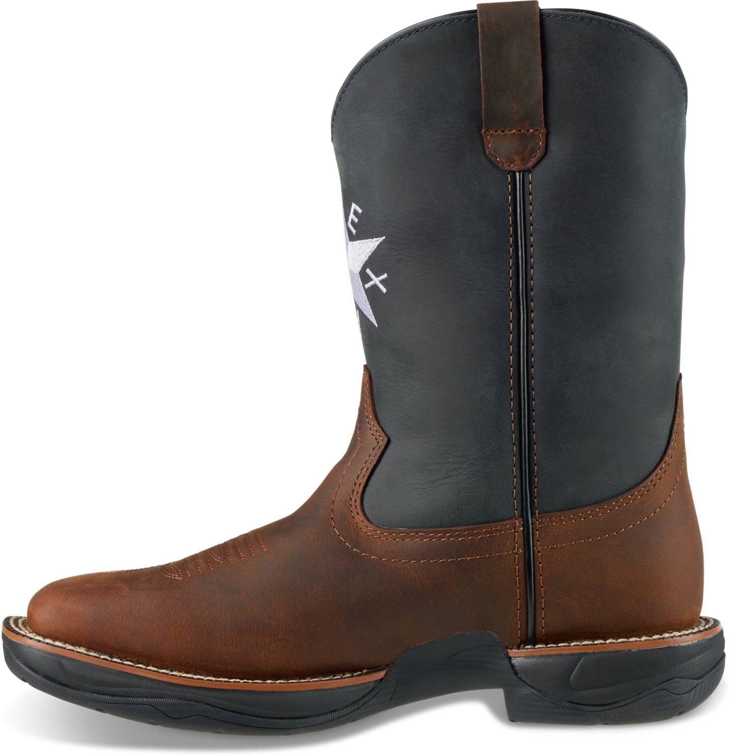 Brazos Men’s Maverick Texas De Zavala Flag Boots - view number 2