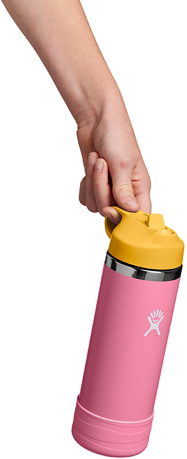 Hydro Flask Kids' 18 oz Wide Mouth Water Bottle with Straw Cap and Boot - view number 3