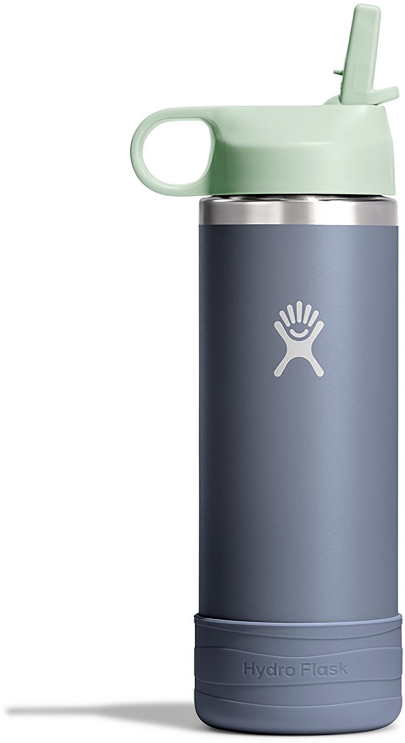 Hydro Flask Kids' 18 oz Wide Mouth Water Bottle with Straw Cap and Boot