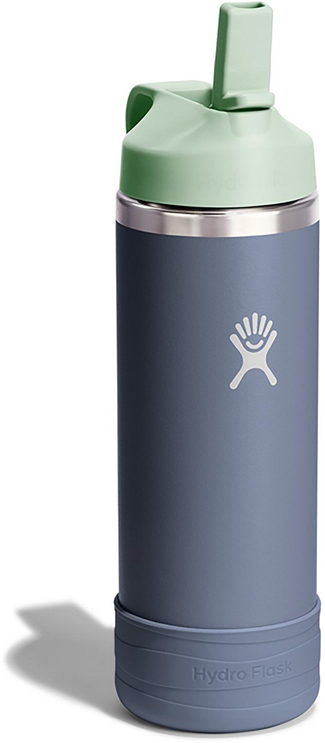 Hydro Flask Kids' 18 oz Wide Mouth Water Bottle with Straw Cap and Boot - view number 2