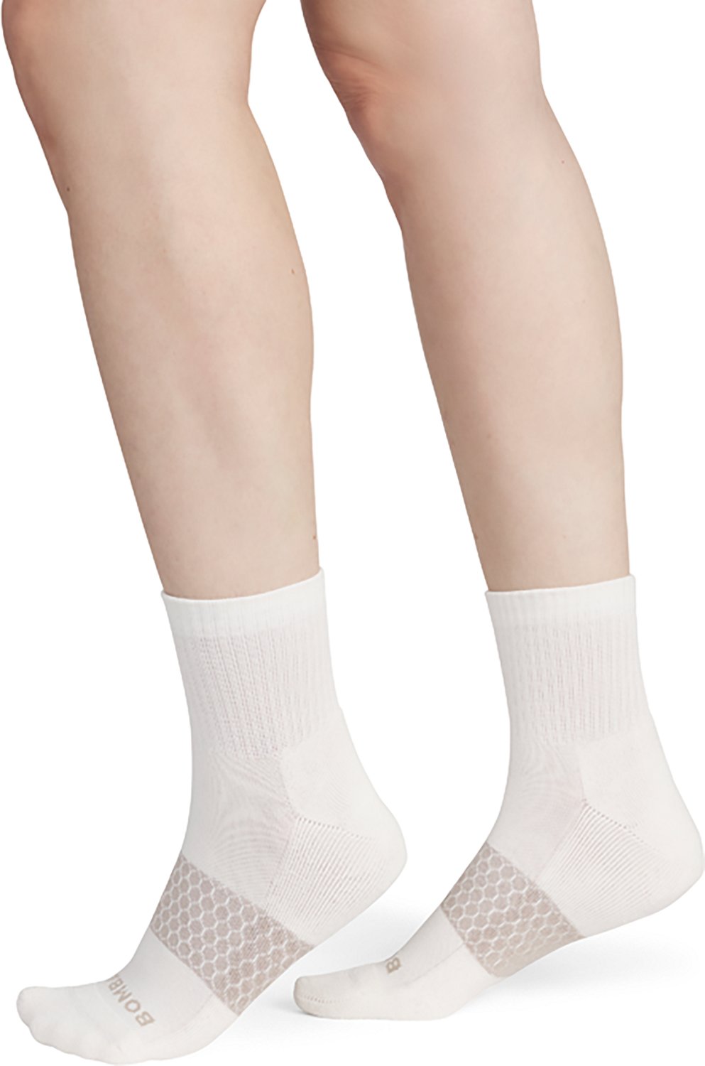 Bombas Women's Legacy Solid Arch Block Quarter Socks - view number 3