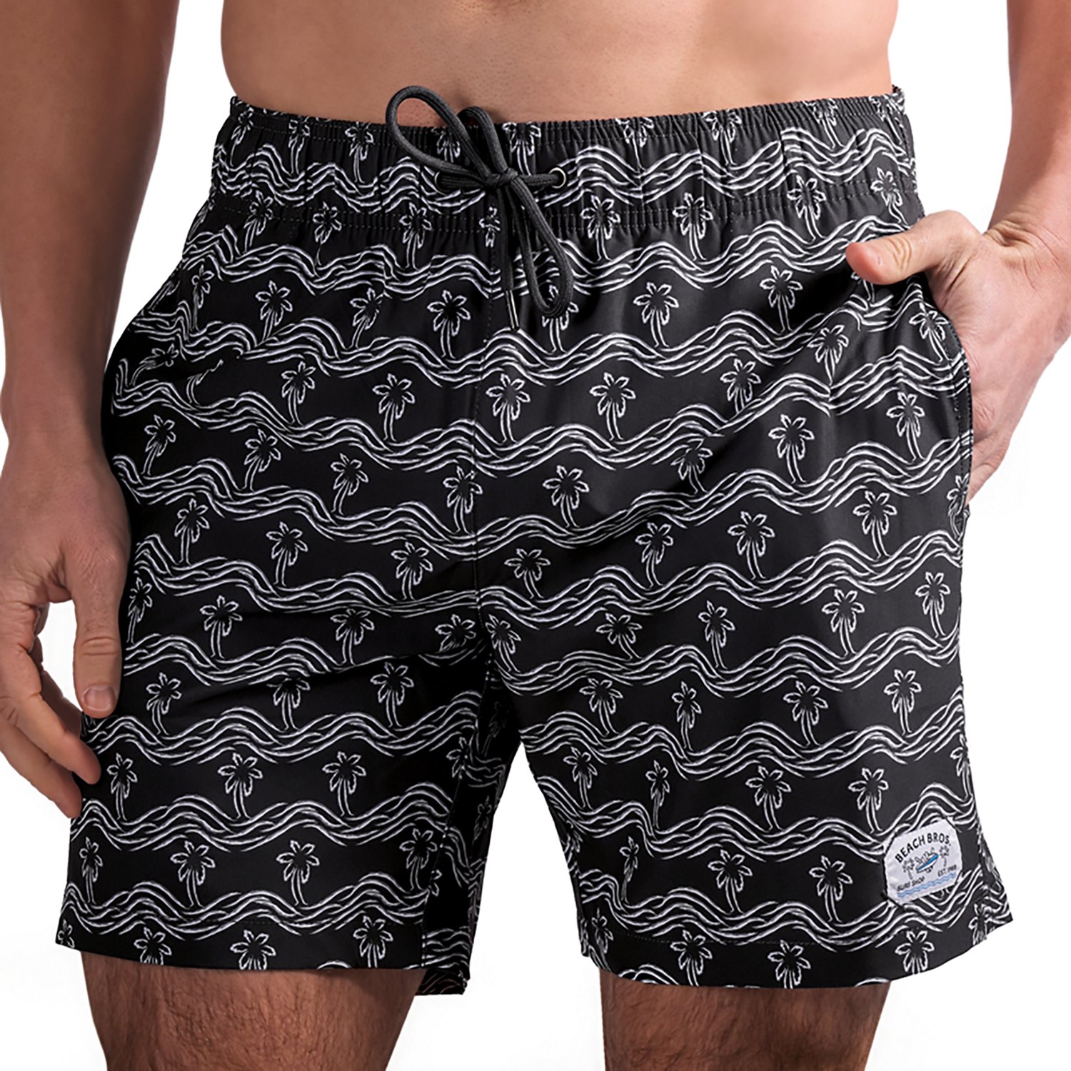 Beach Bros Men's Palm Waves Swim Trunk Shorts 6.5 in - view number 5