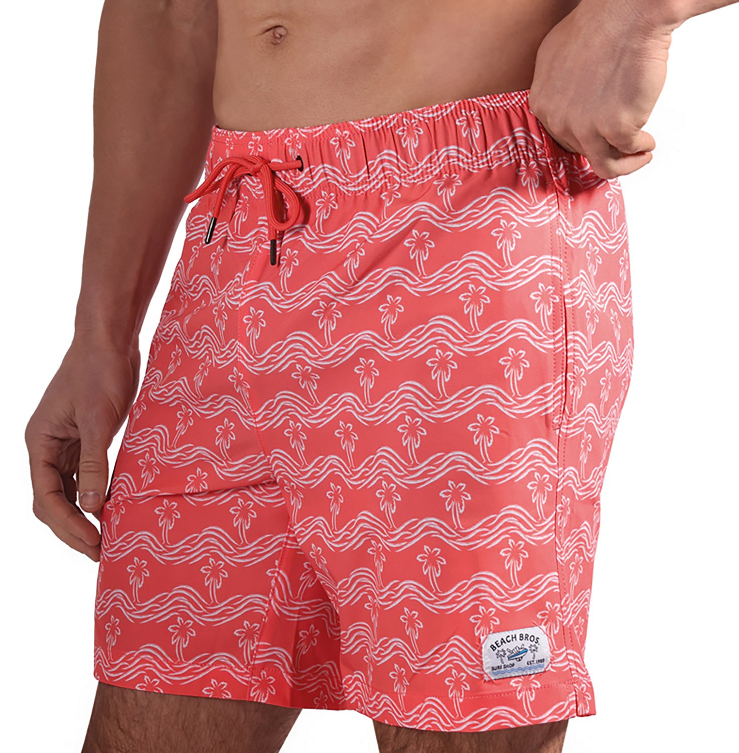 Beach Bros Men's Palm Waves Swim Trunk Shorts 6.5 in - view number 4
