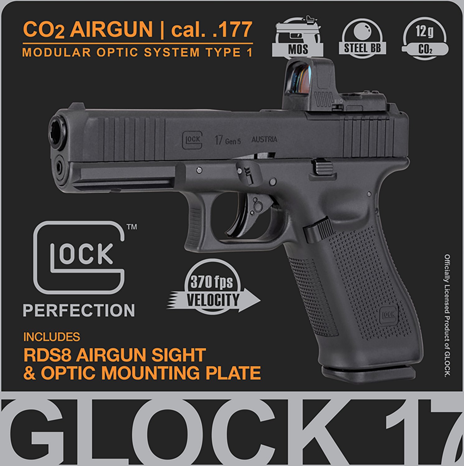 GLOCK 17 Gen5 MOS Steel BB Airgun - view number 6