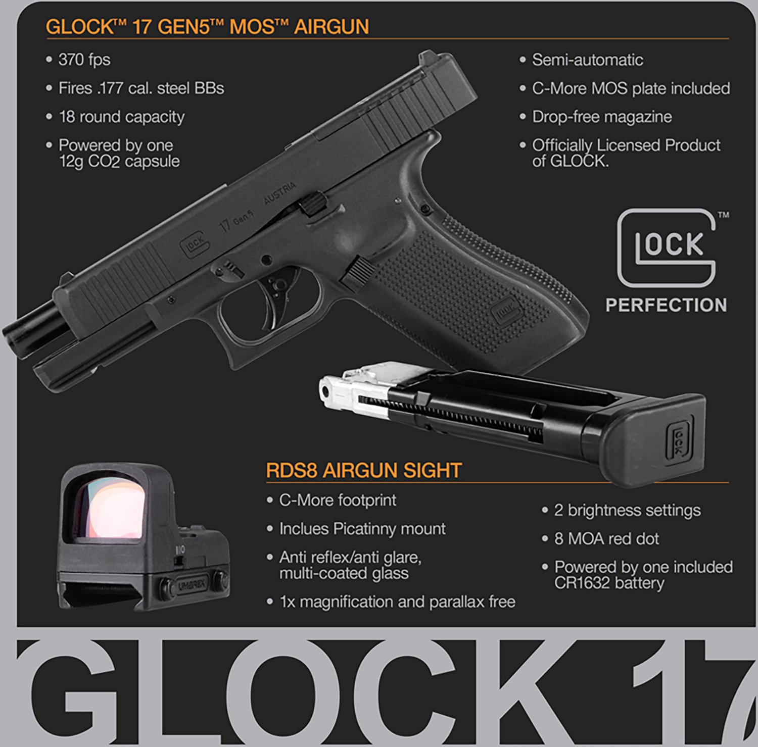 GLOCK 17 Gen5 MOS Steel BB Airgun - view number 7
