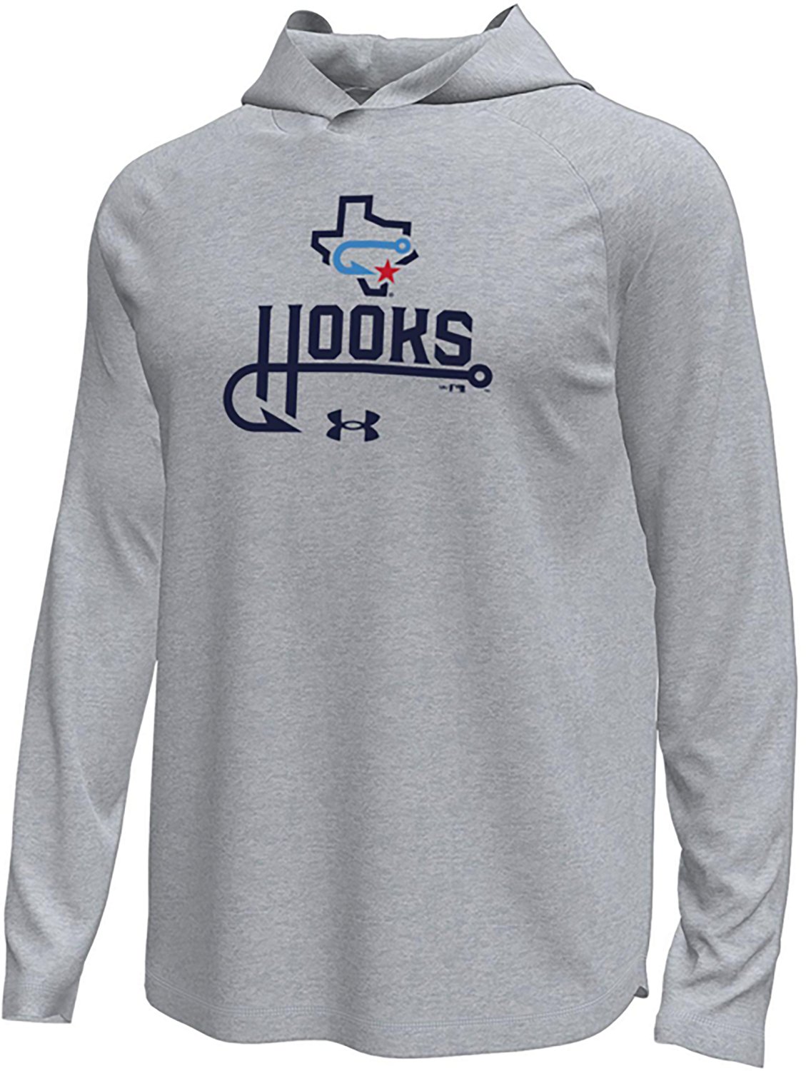 Under Armour Men's Hooks Knuckleball Tech Stretch Long Sleeve Hooded T-shirt