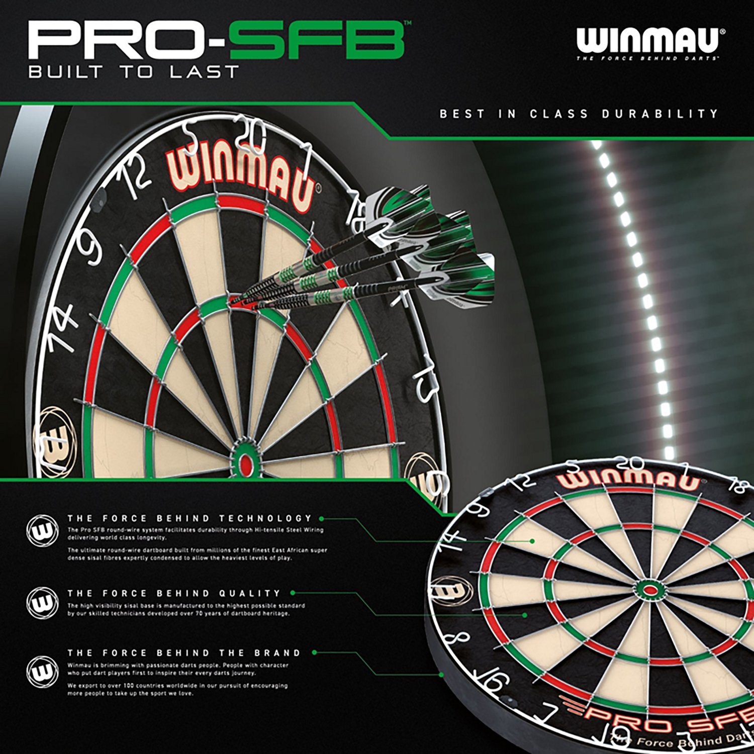 Winmau Pro SFB Bristle Dartboard - view number 7