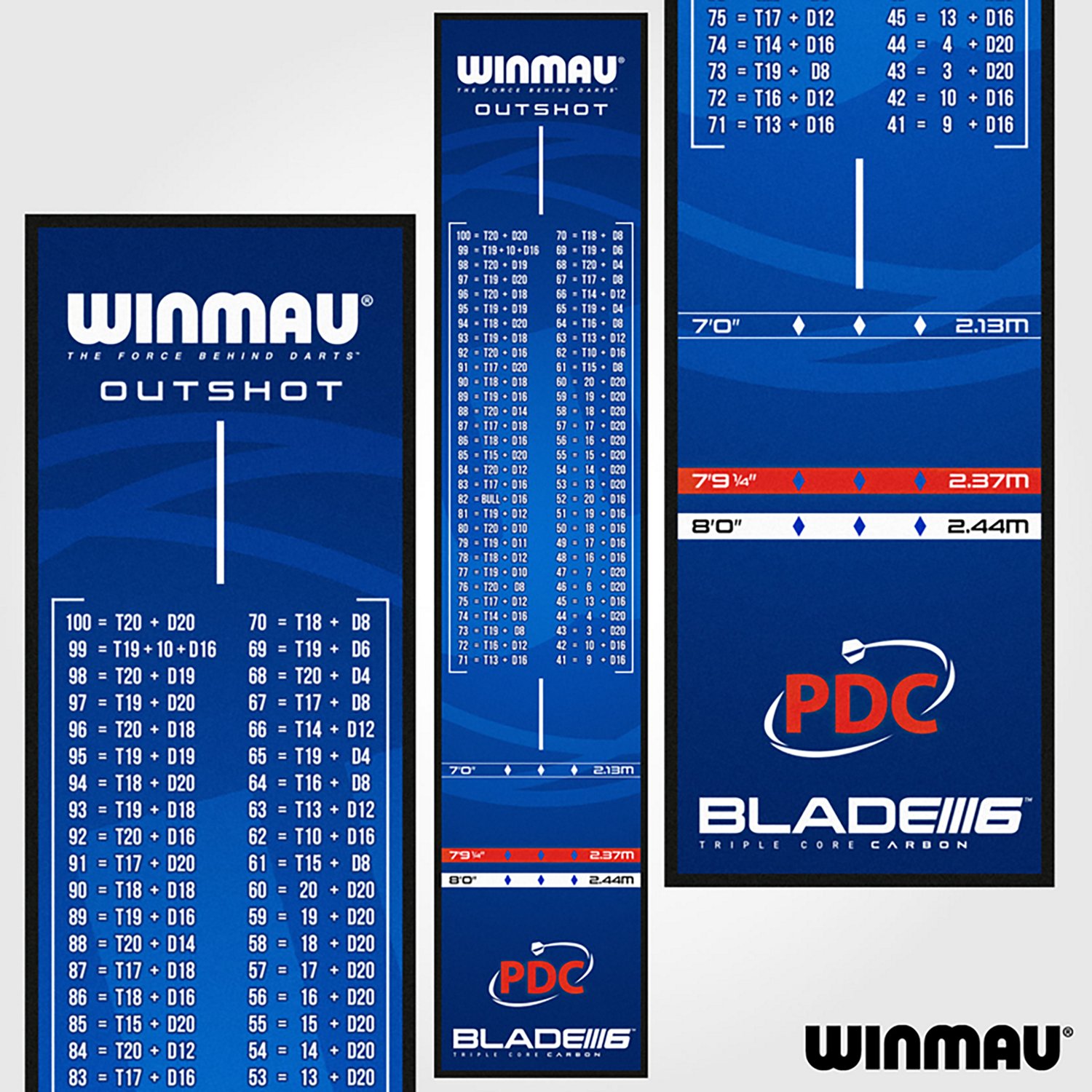 Winmau Pro Zone Outshot Soft Feel Dart Mat - view number 4