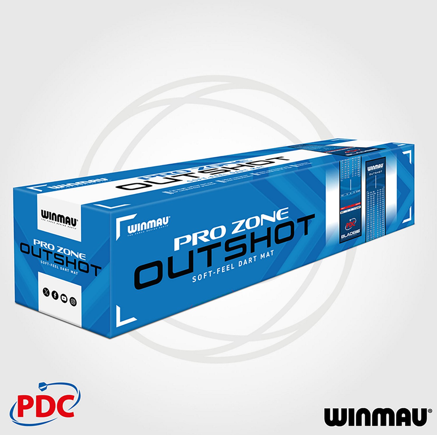 Winmau Pro Zone Outshot Soft Feel Dart Mat - view number 6