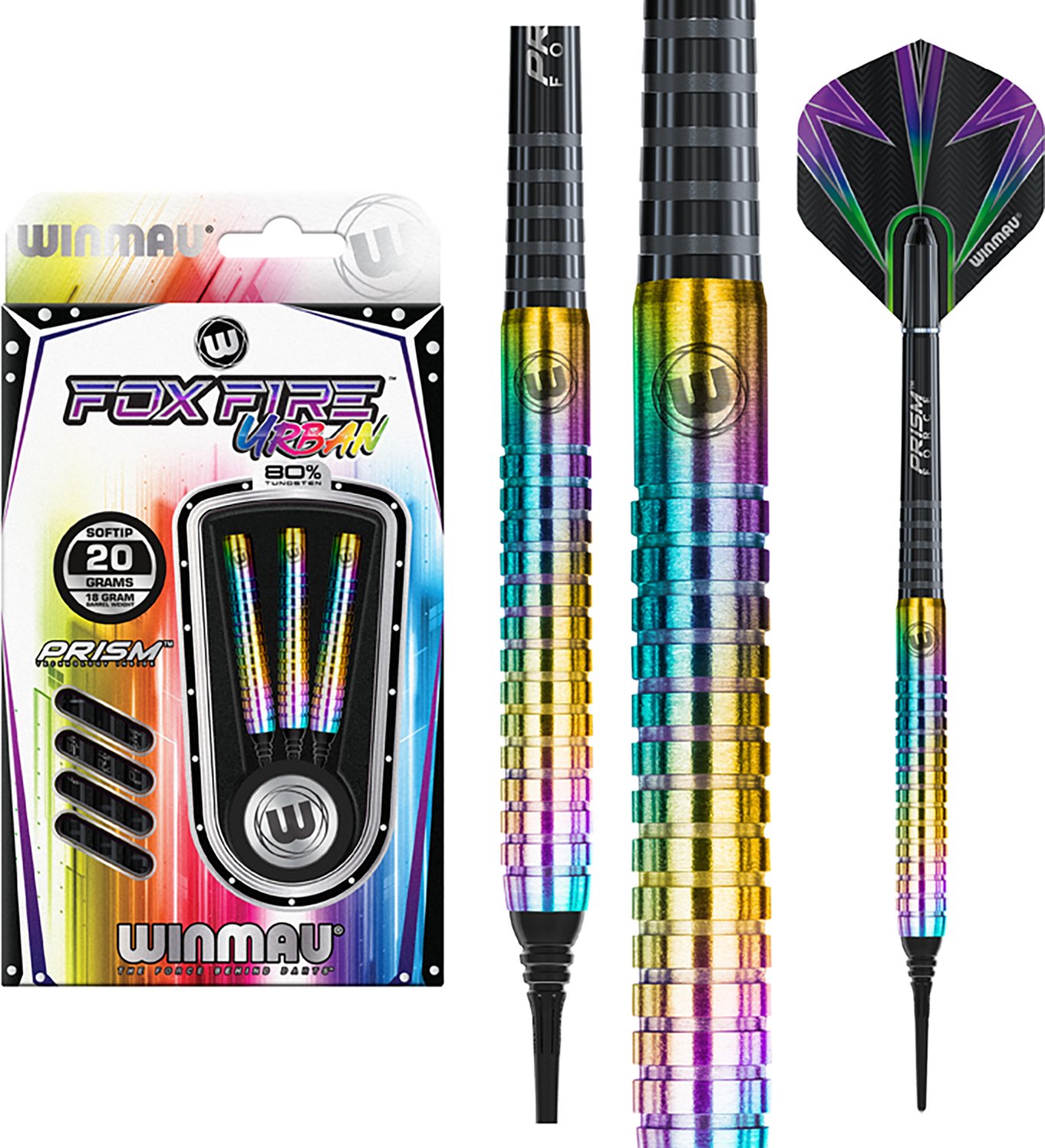 Winmau Foxfire Urban Softip Pro Tungsten 20 g Darts 3-Pack - view number 5