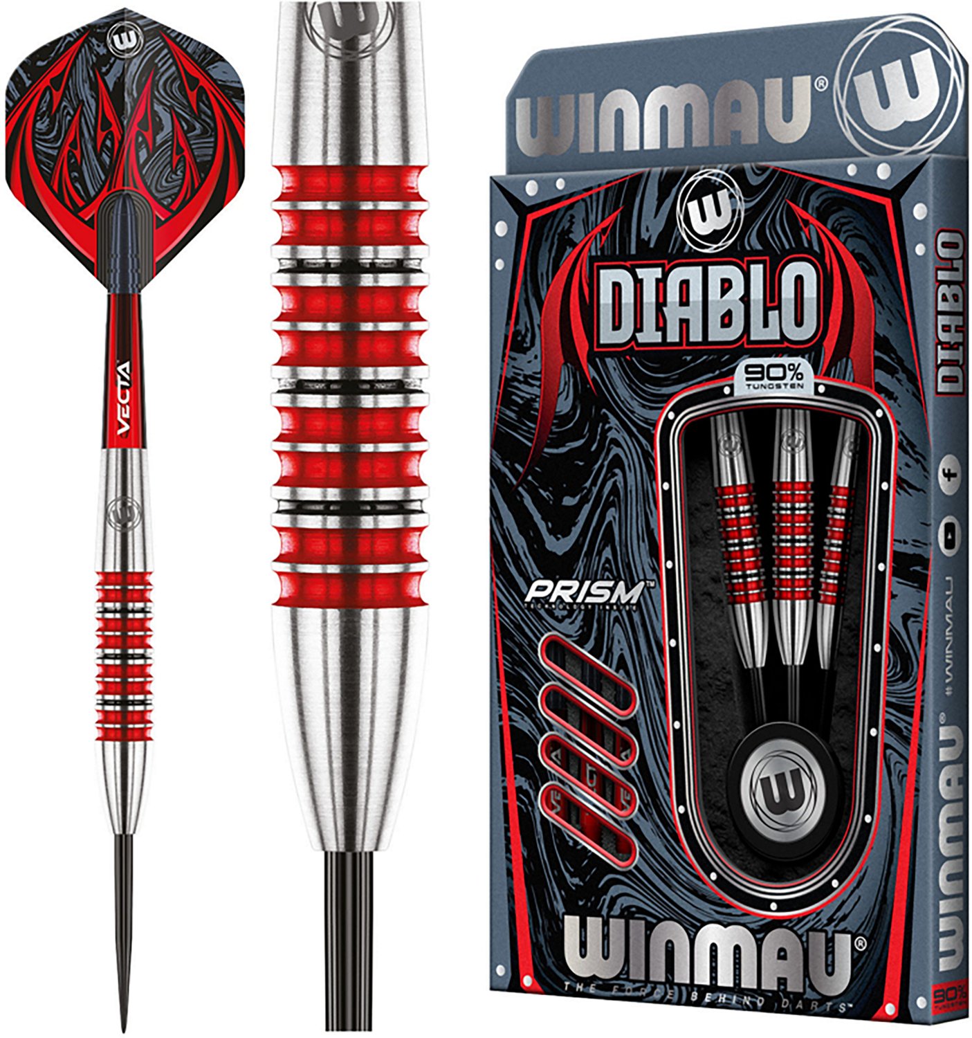 Winmau Diablo Steel Tip Pro Tungsten 24 g Darts 3-Pack