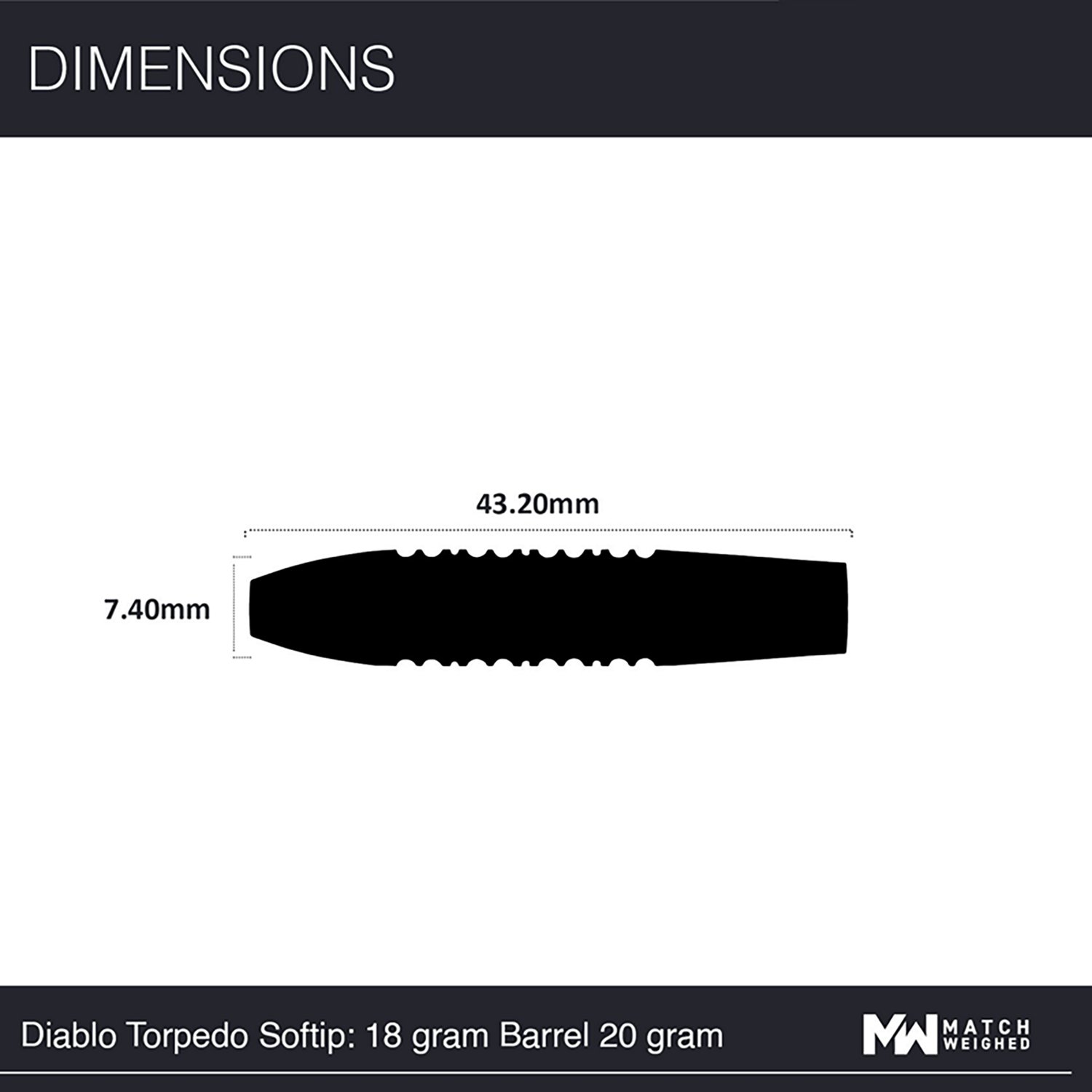Winmau Diablo Softip Pro 90% Tungsten 20 g Darts 3-Pack - view number 5