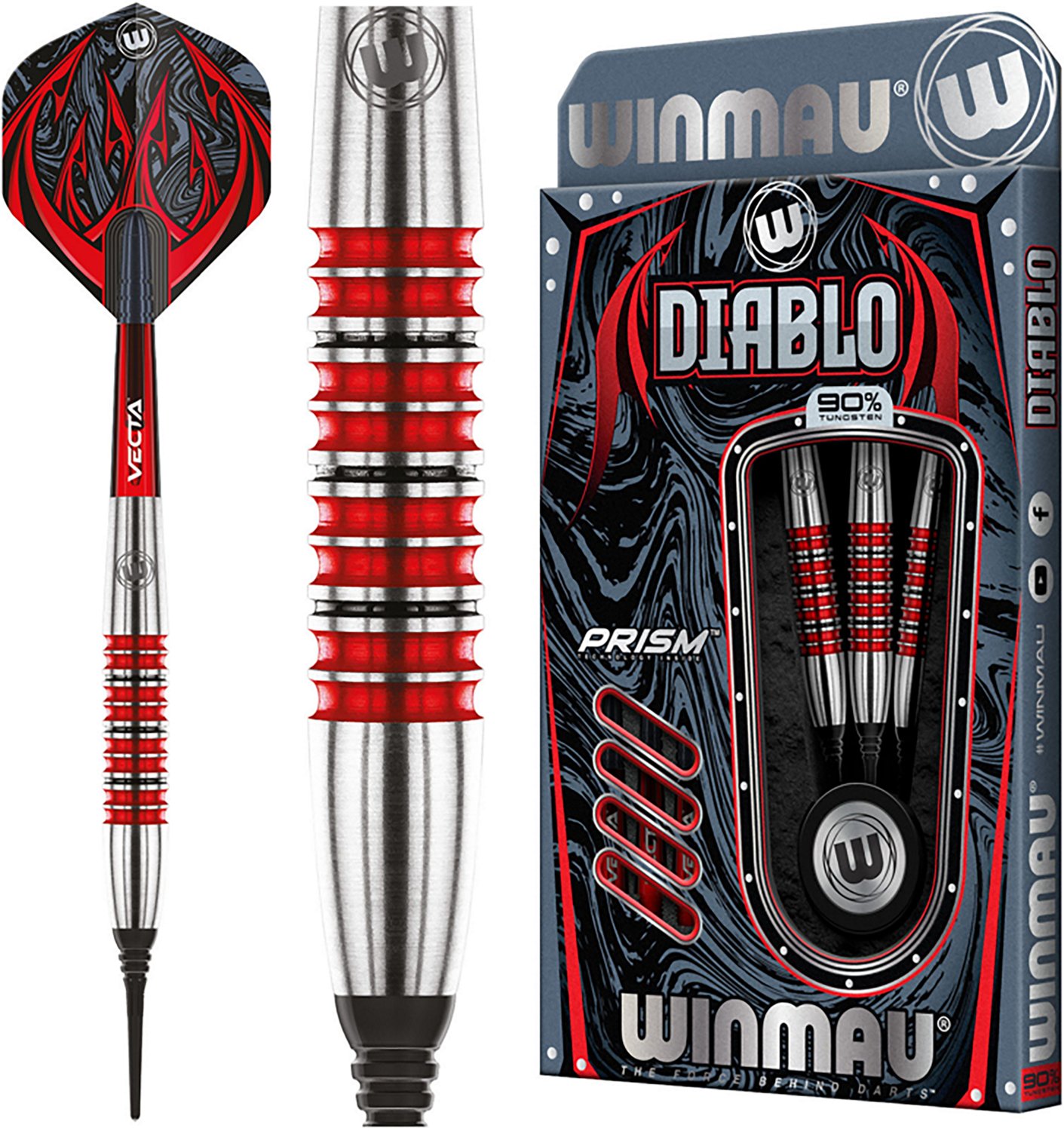 Winmau Diablo Softip Pro 90% Tungsten 20 g Darts 3-Pack - view number 6