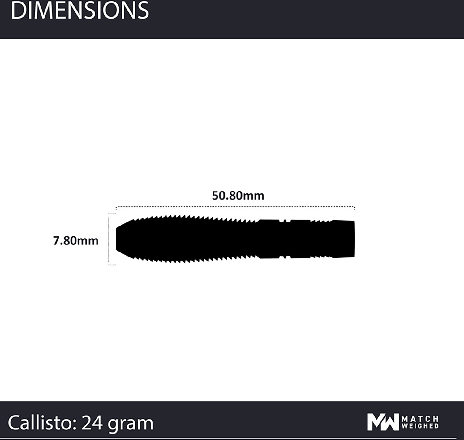 Winmau Callisto Pro 90% Tungsten Steel Tip 24 g Darts 3-Pack - view number 5