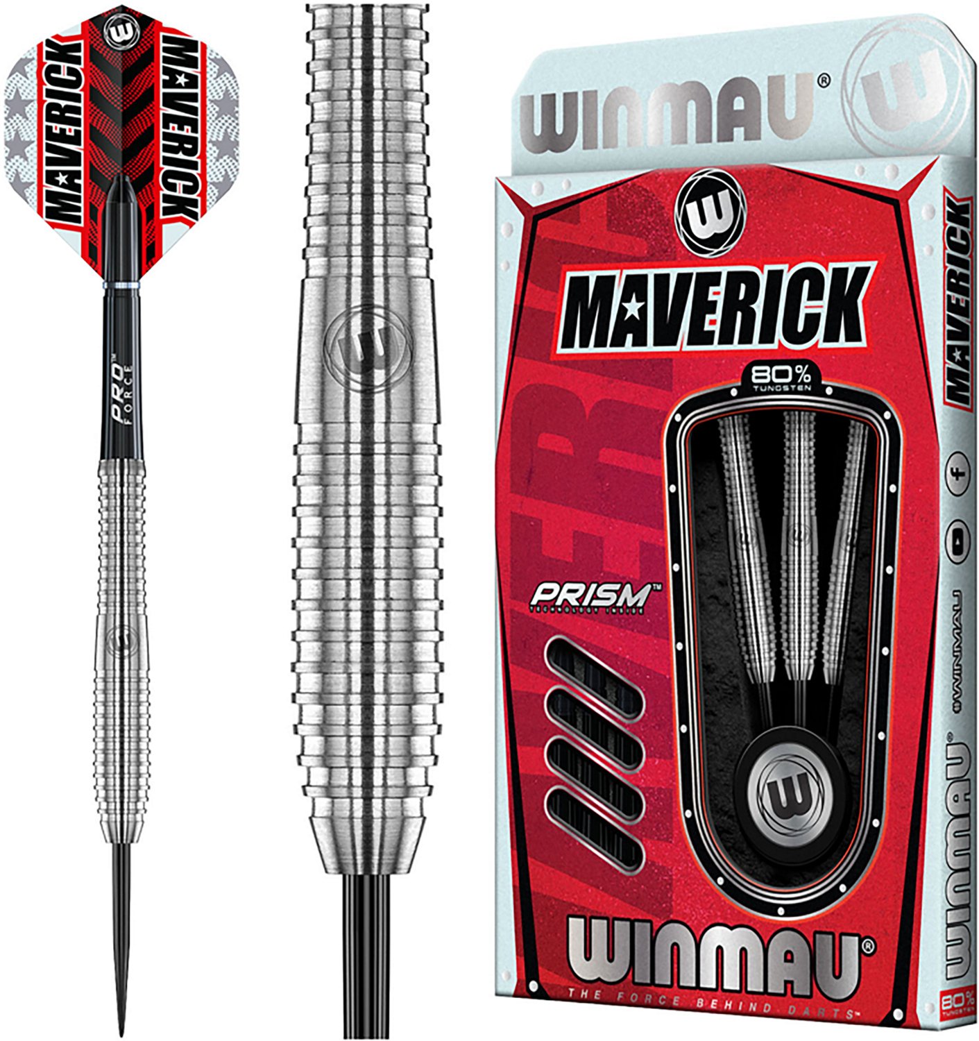 Winmau Maverick Pro Steel Tip Tungsten 22 g Darts 3-Pack - view number 5