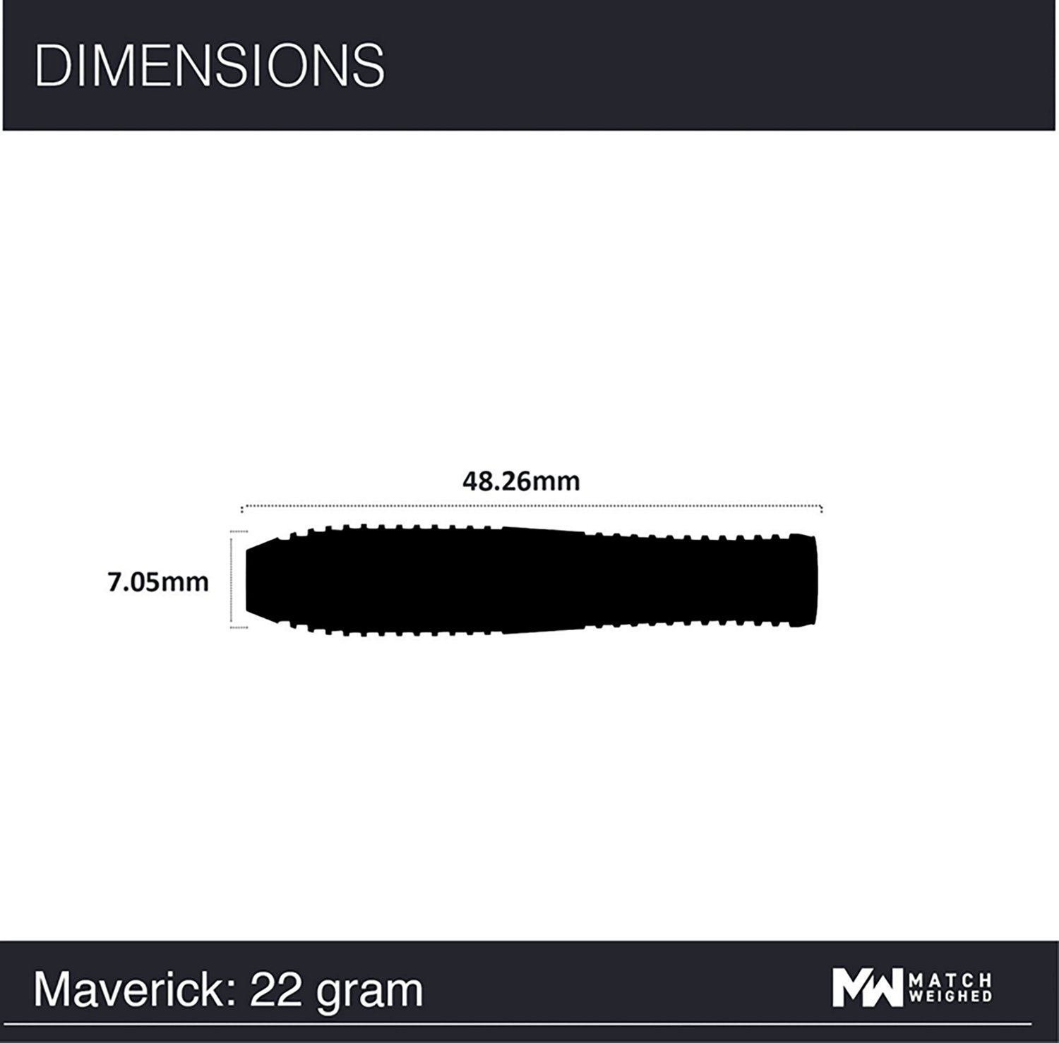 Winmau Maverick Pro Steel Tip Tungsten 22 g Darts 3-Pack - view number 6