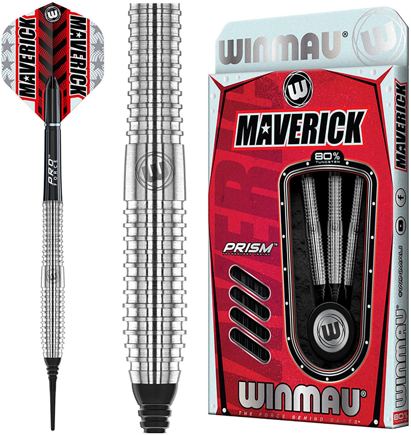 Winmau Maverick Pro Softip Tungsten 20 g Darts 3-Pack - view number 5