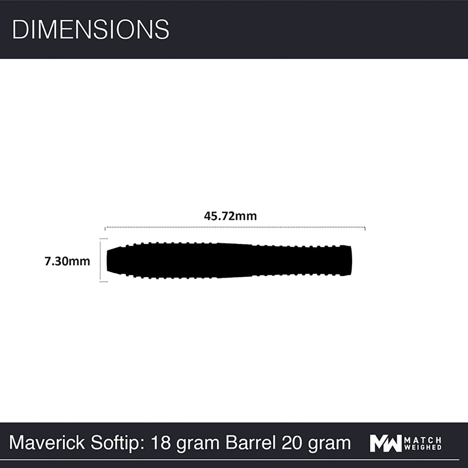 Winmau Maverick Pro Softip Tungsten 20 g Darts 3-Pack