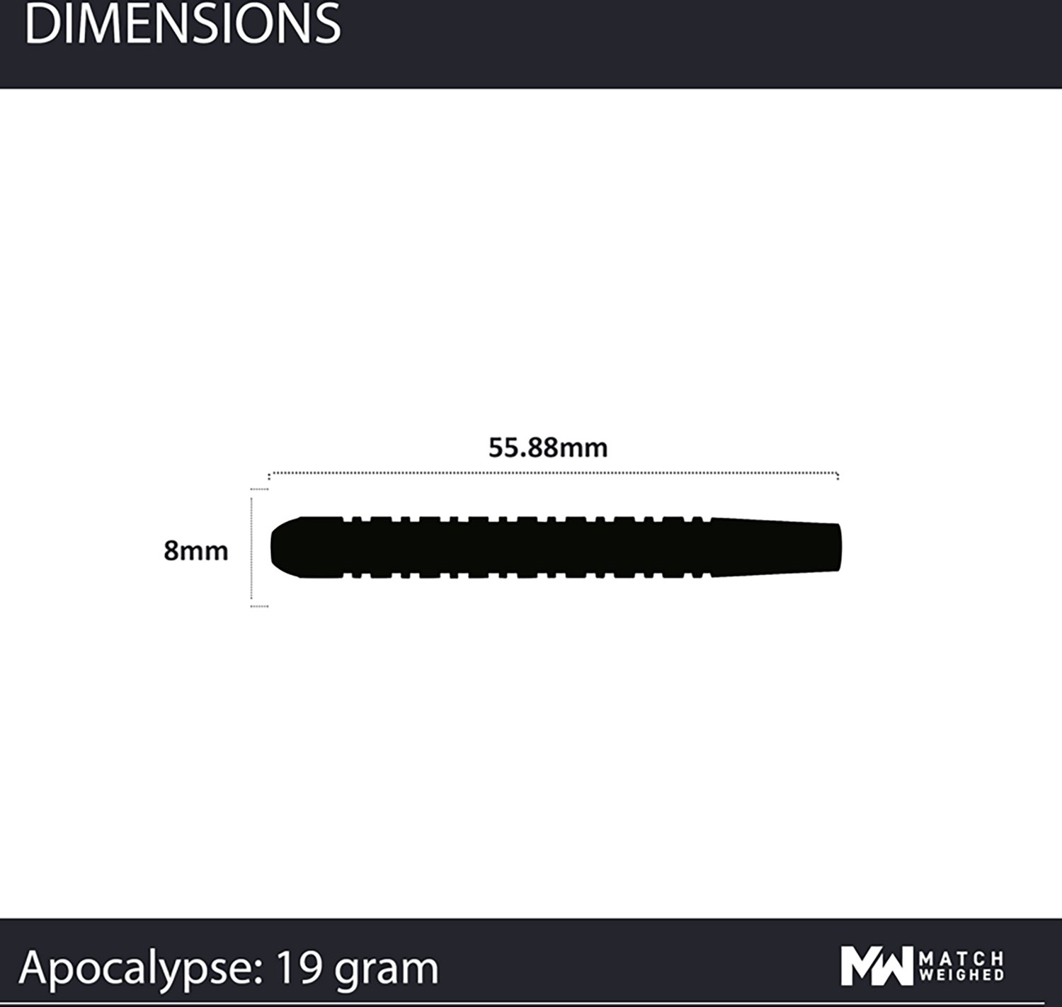 Winmau Apocalypse Brass Steel Tip Darts 3-Pack - view number 7