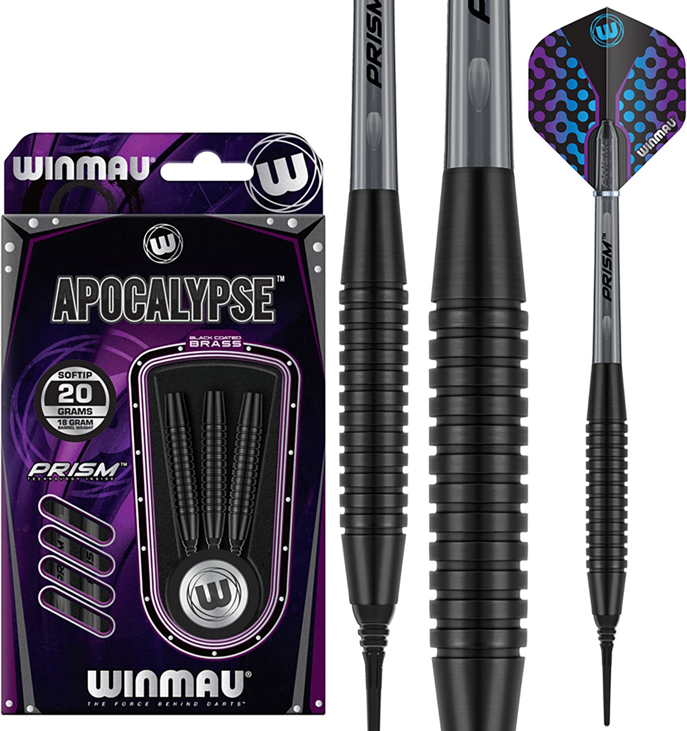 Winmau Apocalypse Brass Soft Tip 20g Darts 3-Pack - view number 5
