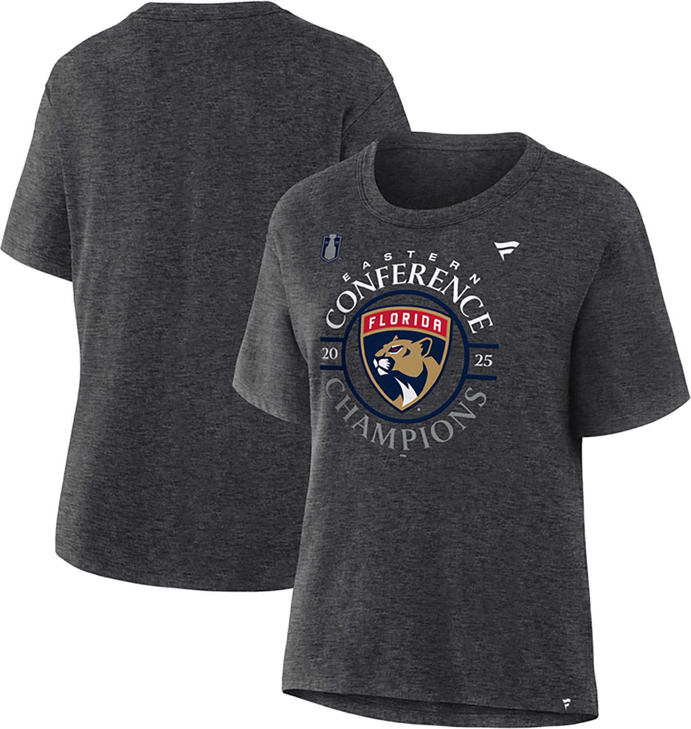 Fanatics Women's Florida Panthers 2025 NHL Conference Champions Locker Room V Neck Short Sleeve T-Shirt - view number 3