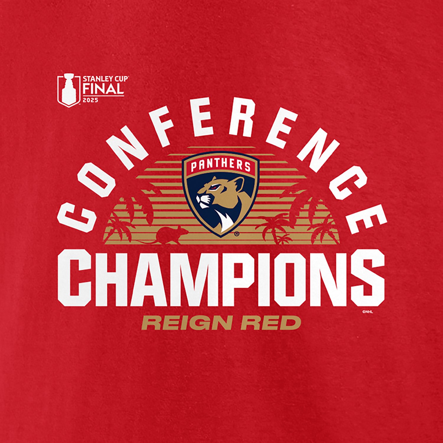 Fanatics Men's Florida Panthers 2025 NHL Conference Champions Local Hometown Short Sleeve T-Shirt - view number 4