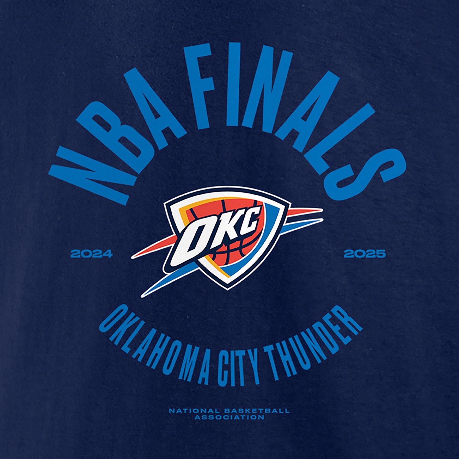 Fanatics Men's Oklahoma City Thunder 2025 Conference Finals Participants Playoff Charging Foul Cotton Short Sleeve T-Shirt - view number 4