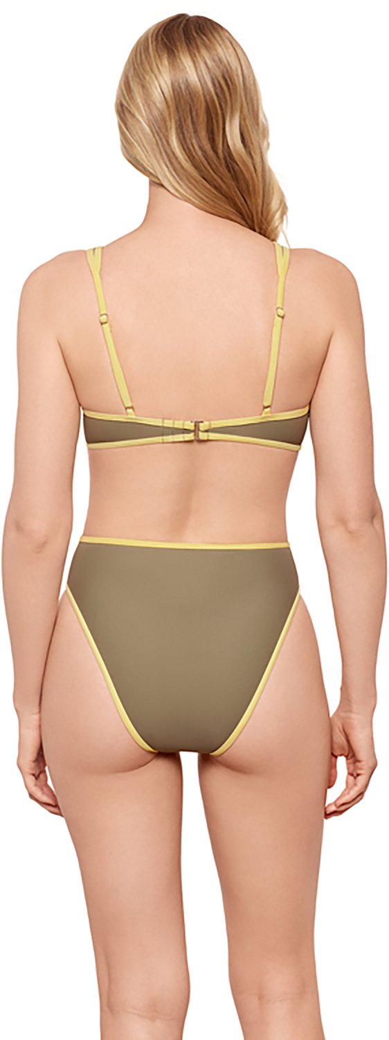 Salt + Cover Juniors' In a Bind Solid Plunge Underwire Swim Top - view number 2