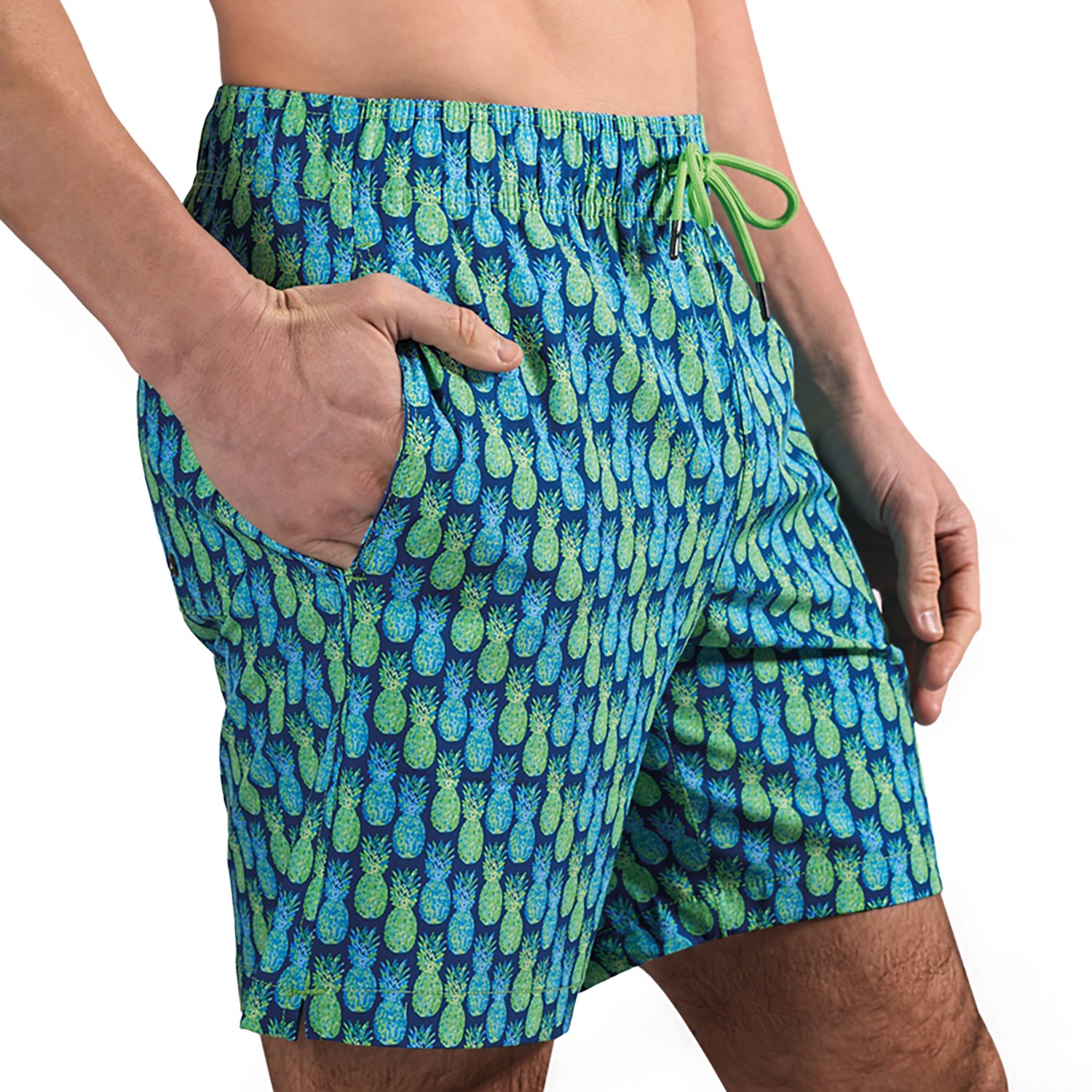 Beach Bros Men's Gradient Pineapple Swim Trunk Shorts 6.5 in - view number 4
