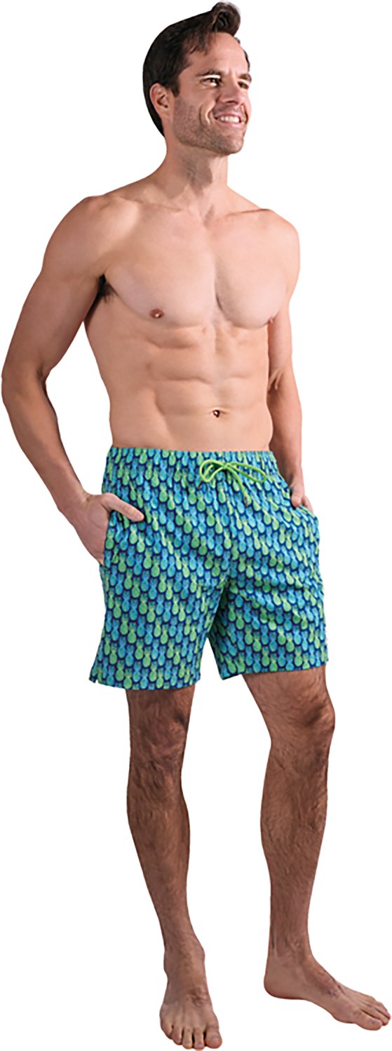 Beach Bros Men's Gradient Pineapple Swim Trunk Shorts 6.5 in - view number 6