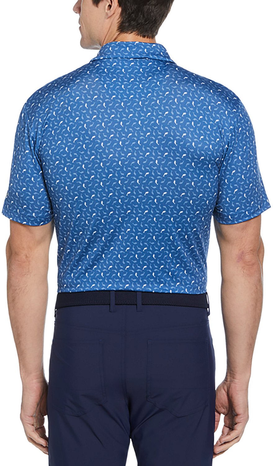 Callaway Men's Dolphin Texture Print Short Sleeve Polo Shirt - view number 2