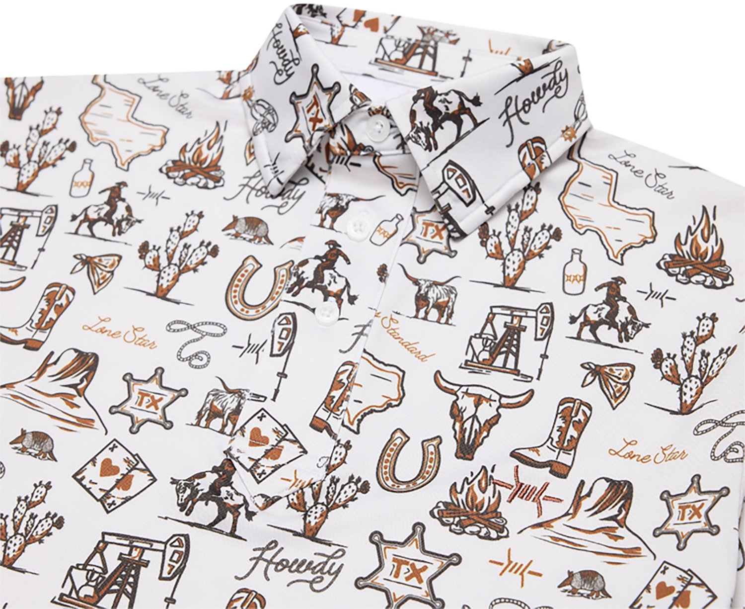 Texas Standard Men's Chisholm Traditions Polo Shirt                                                                              - view number 2