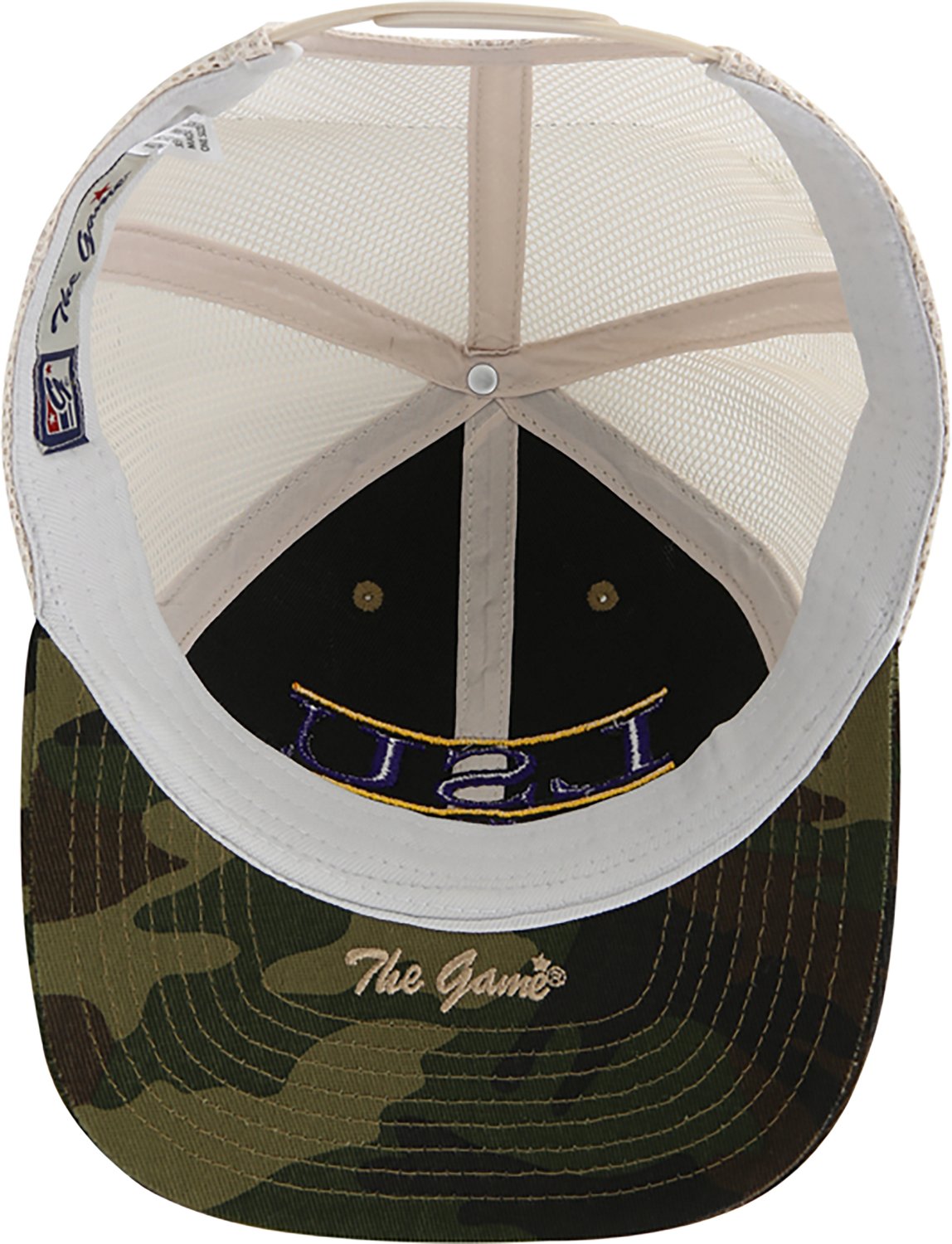 The Game Adults' LSU Tigers Bar Everyday Trucker Cap - view number 5
