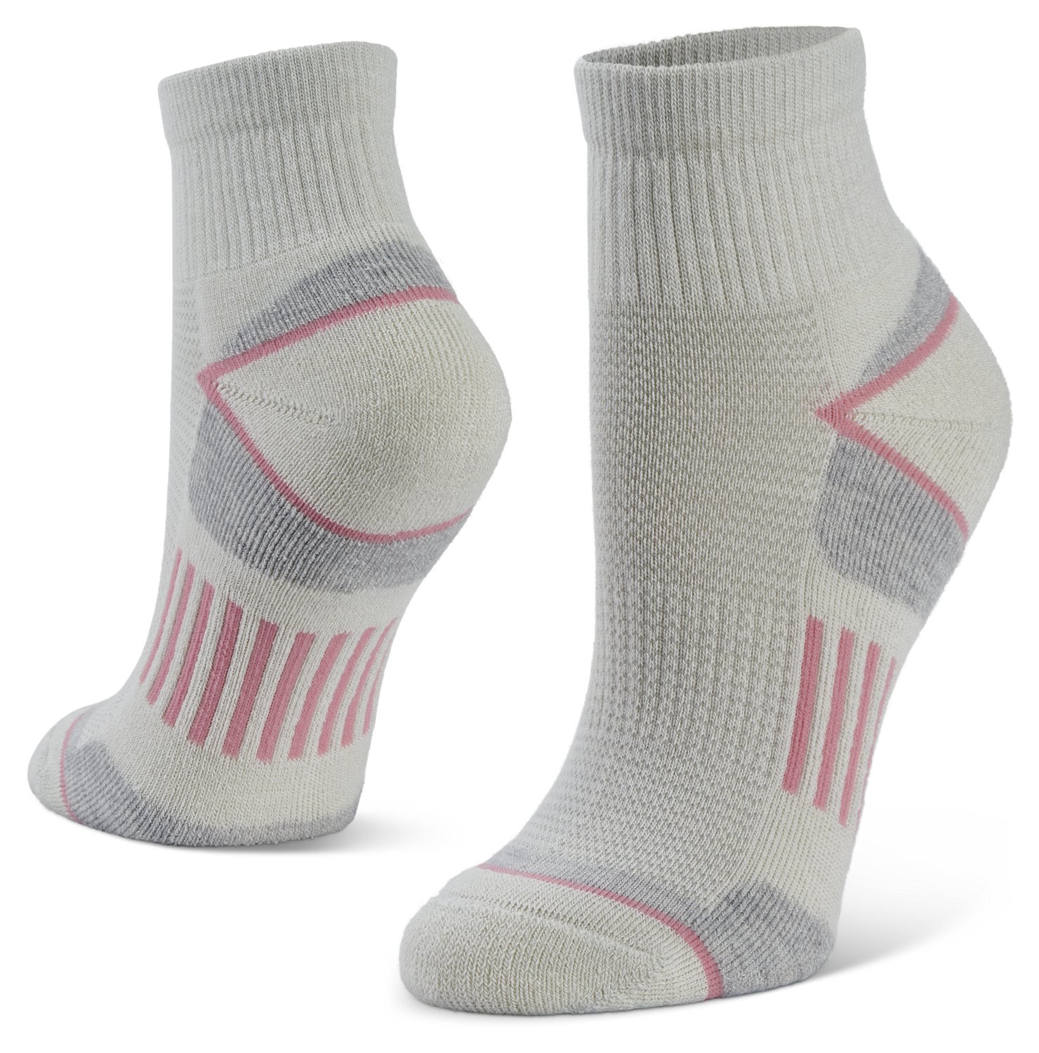 Magellan Outdoors Women's Broken Stripe Hiker Quarter Socks 2-pack - view number 3