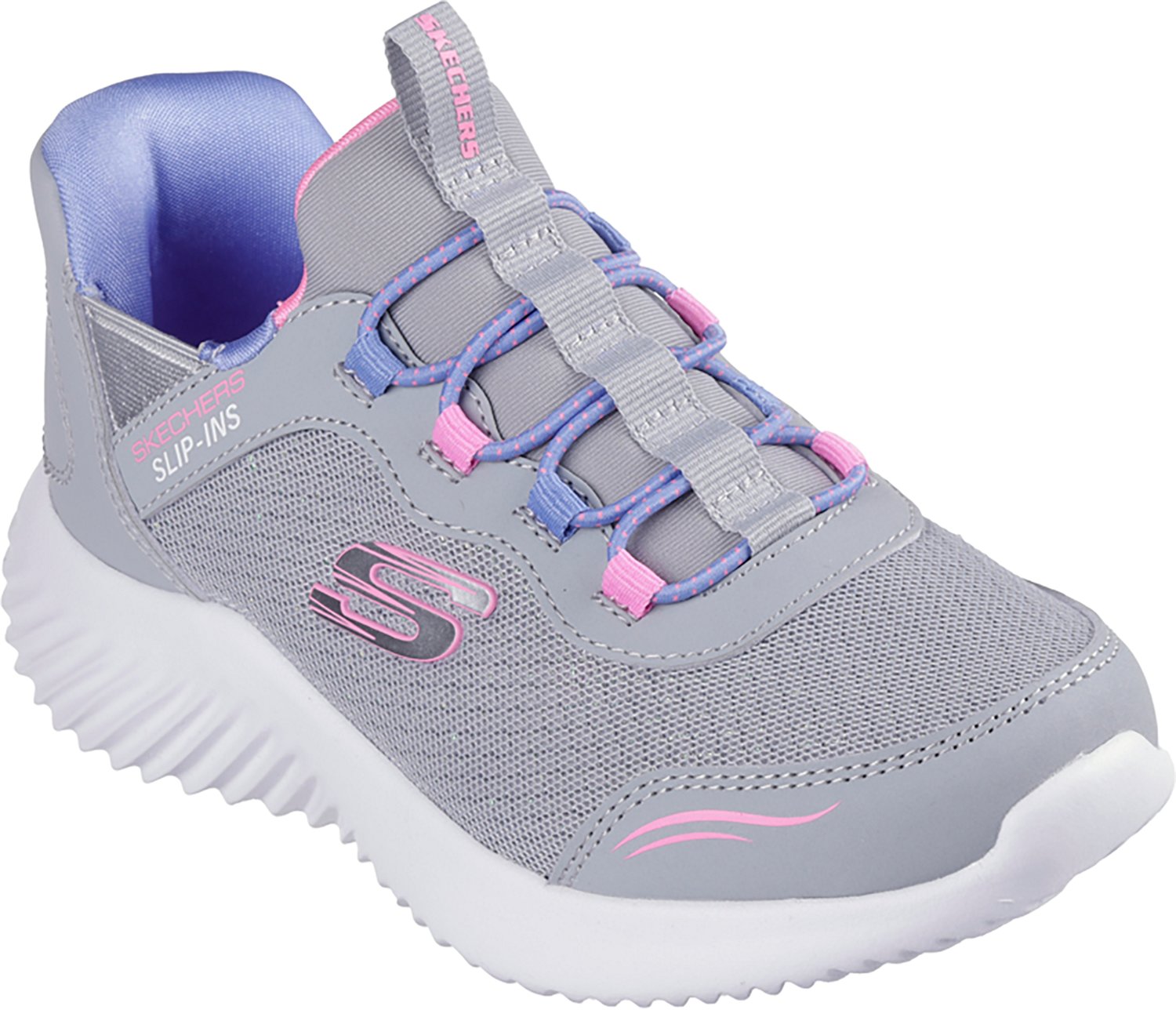 SKECHERS Girls' (4-6) Slip-Ins Bounder Simple Cute Shoes - view number 3