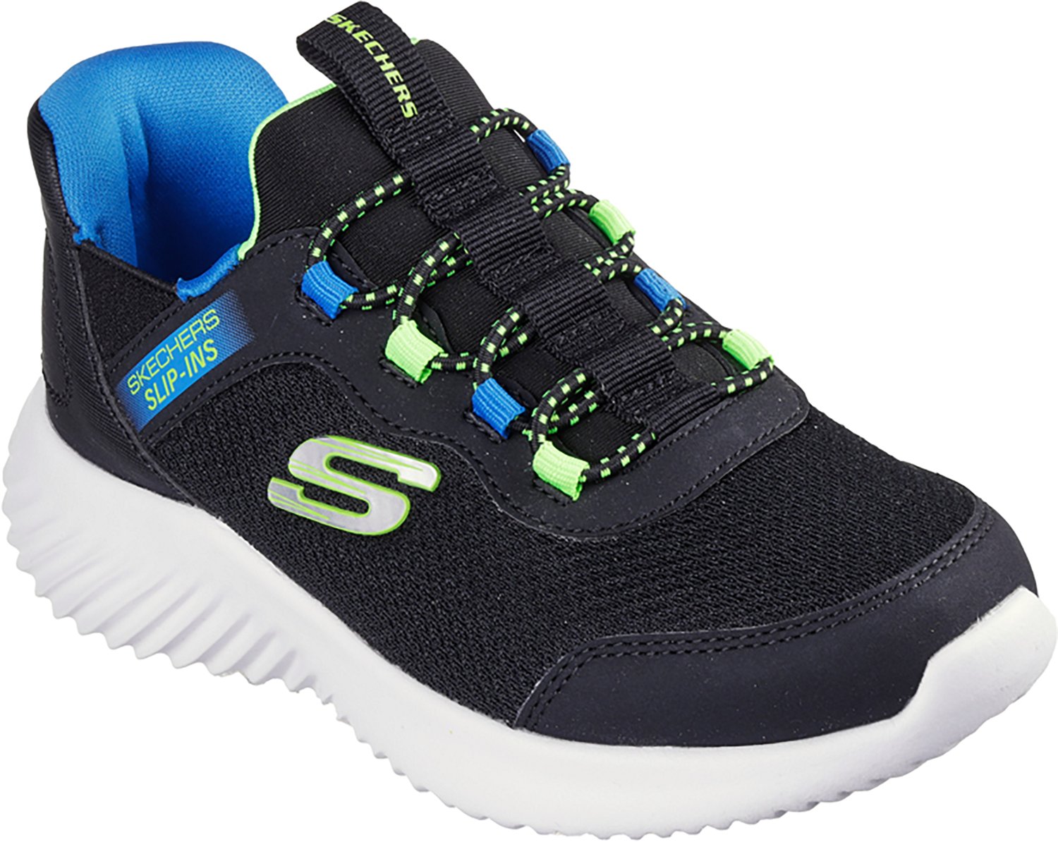 SKECHERS Boys' (4-7) Slip-Ins Bounder Brisk Burst Shoes - view number 3