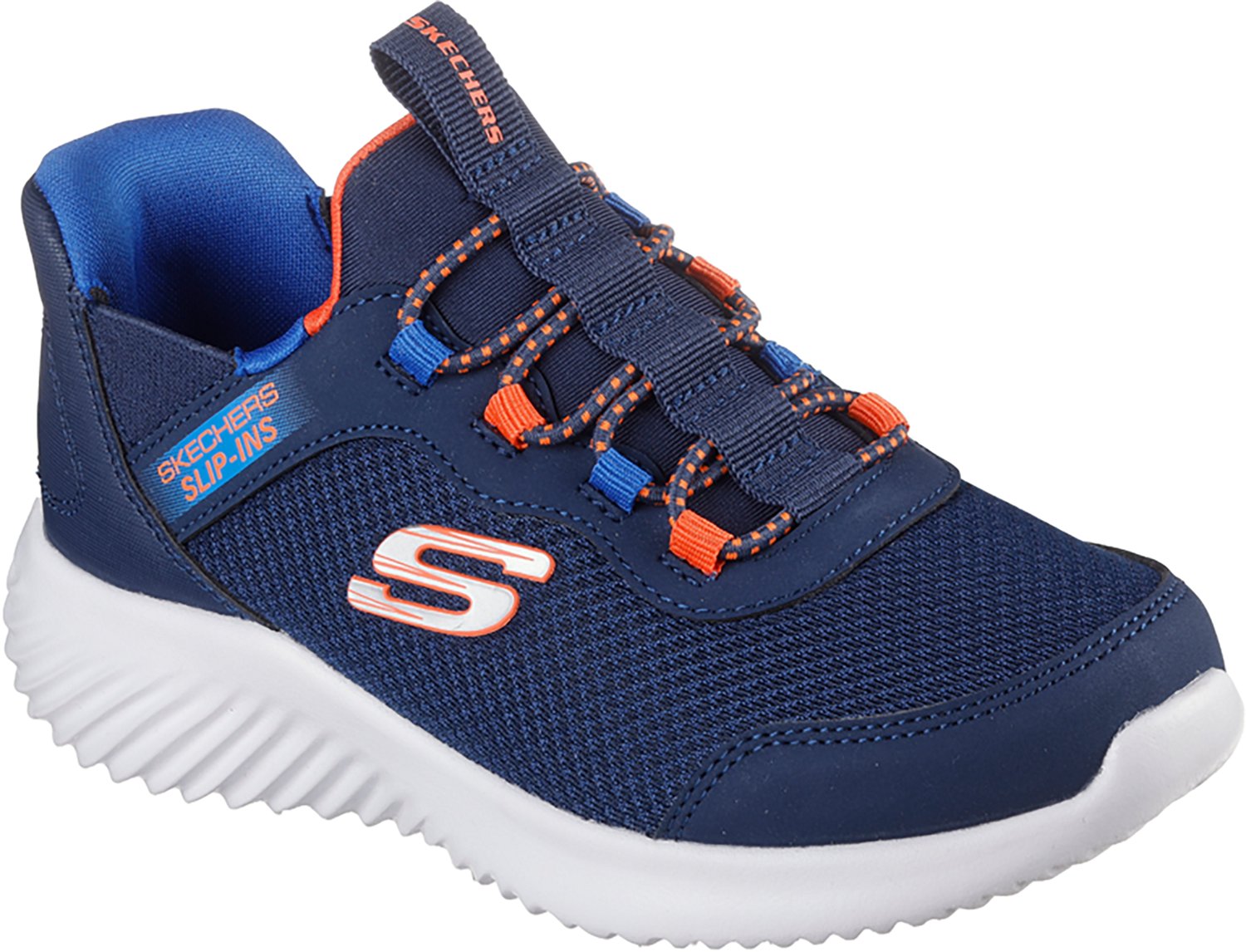 SKECHERS Boys' (4-7) Slip-Ins Bounder Brisk Burst Shoes - view number 3