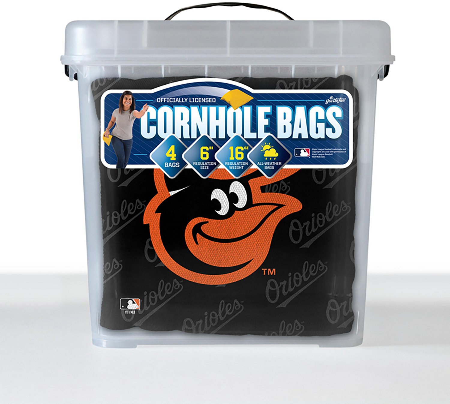 YouTheFan Baltimore Orioles Licensed Cornhole Bags 4-Pack - view number 6