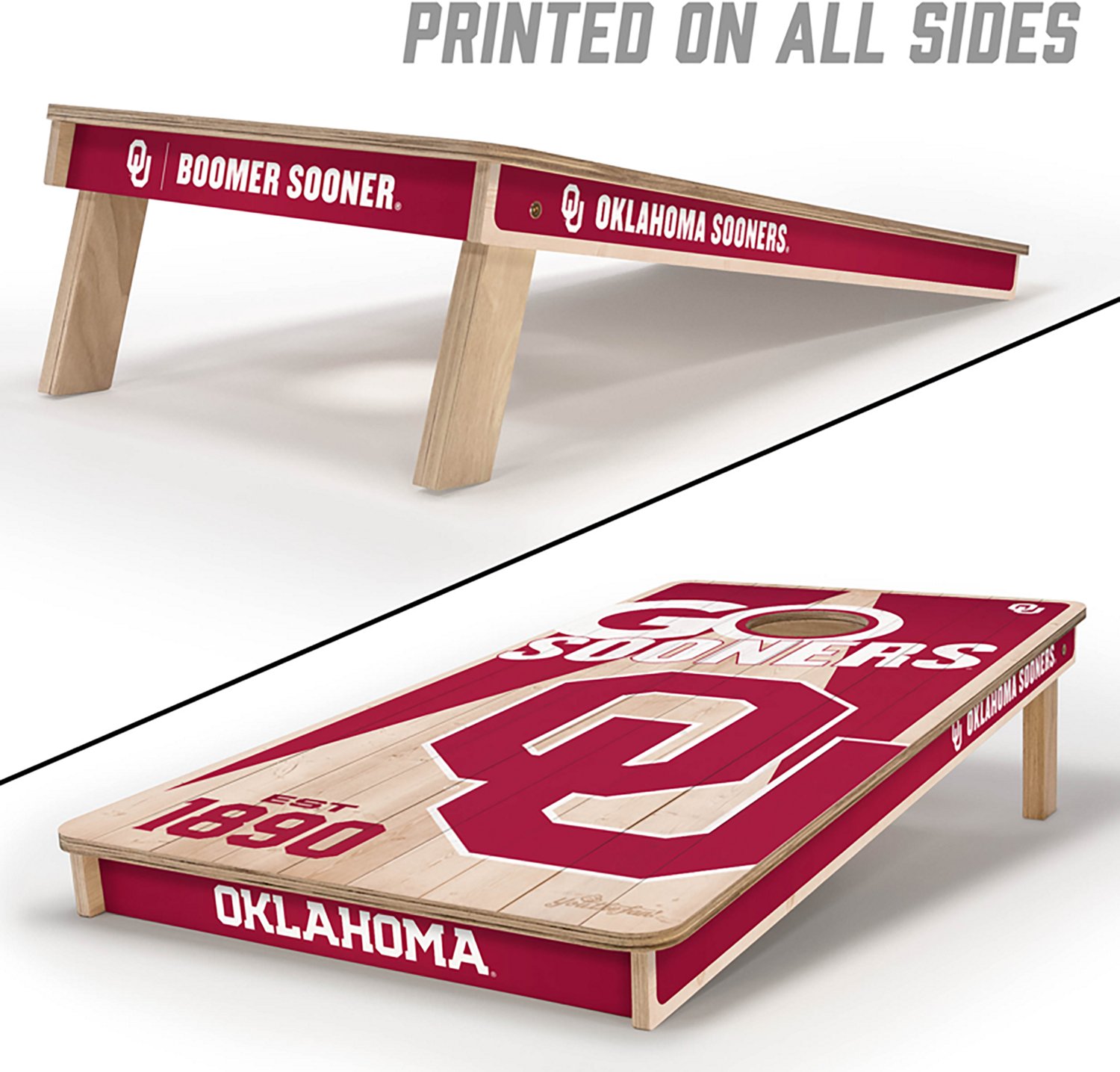 YouTheFan Oklahoma Solid Wood 2 ft x 4 ft Cornhole Set - view number 2