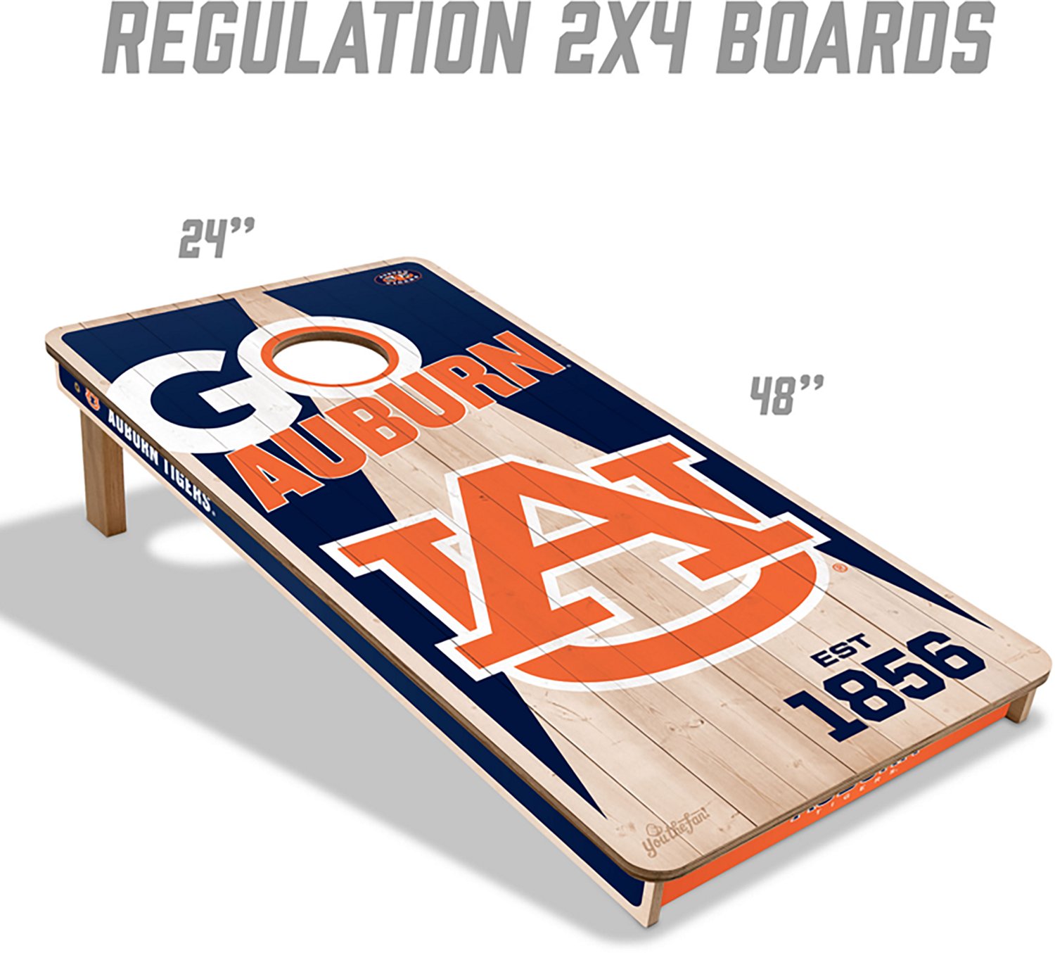 YouTheFan Auburn Solid Wood 2 ft x 4 ft Cornhole Set - view number 5