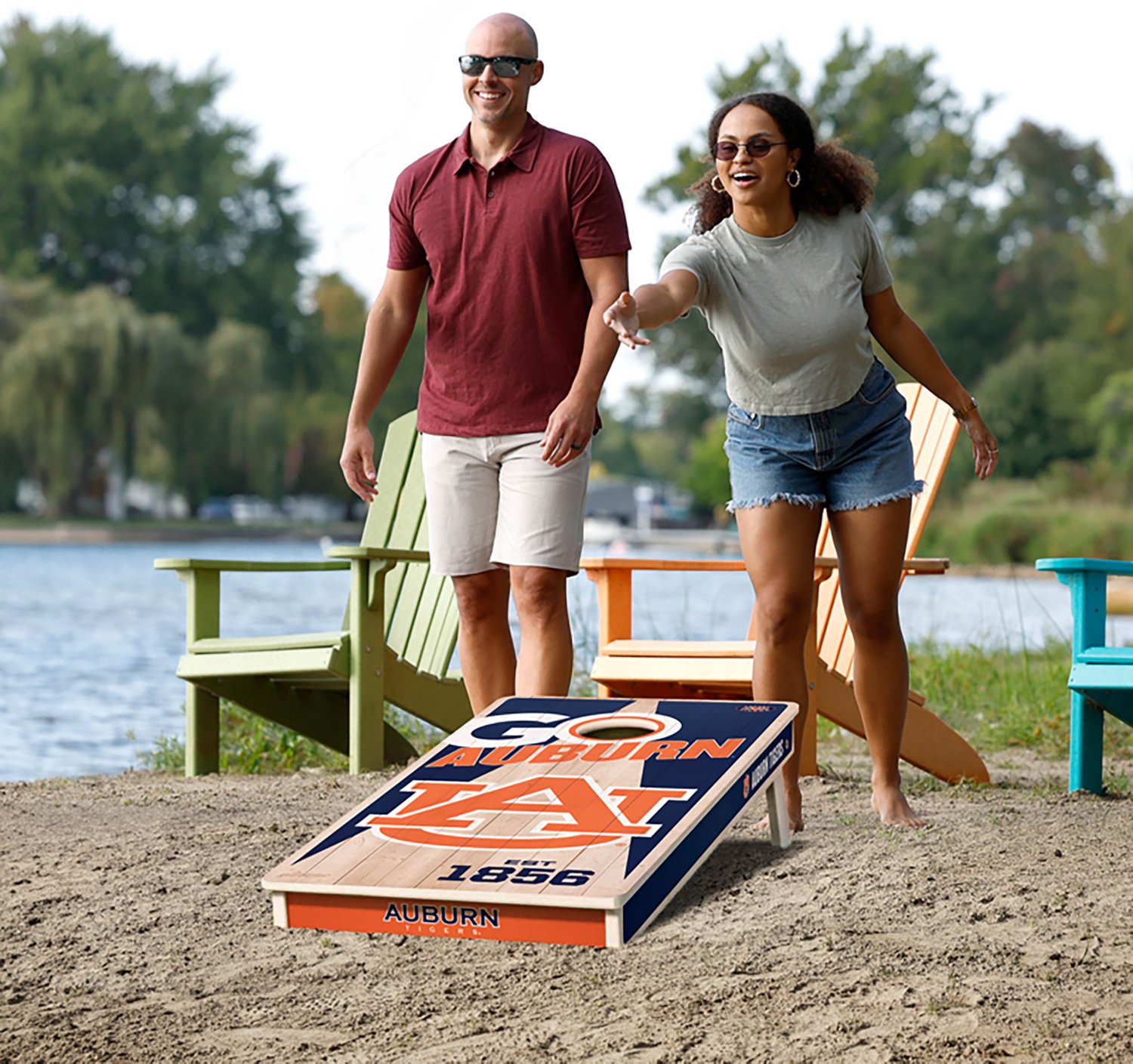 YouTheFan Auburn Solid Wood 2 ft x 4 ft Cornhole Set - view number 6