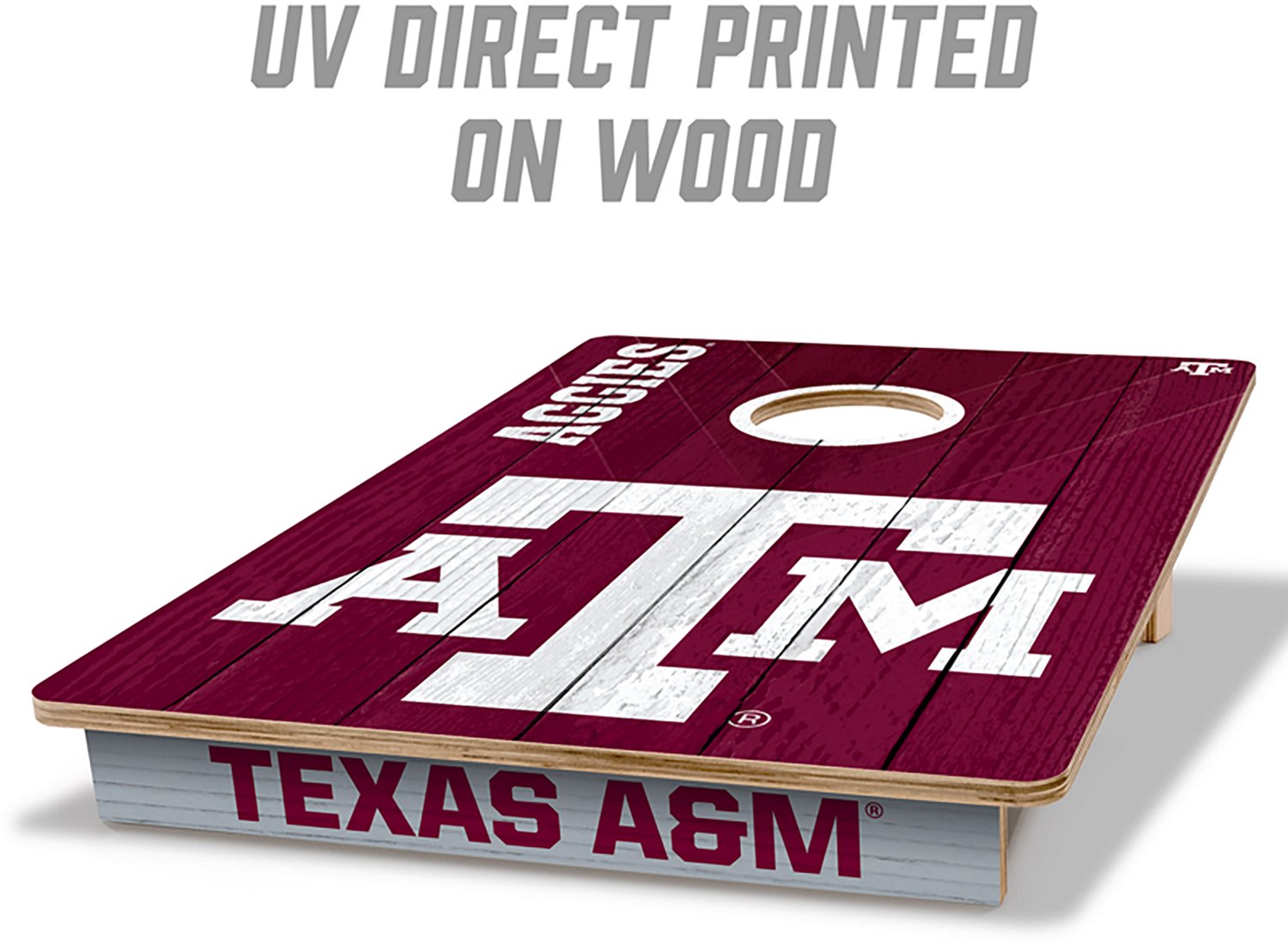 YouTheFan Texas A&M Solid Wood 2 ft x 3 ft Cornhole Set - view number 2