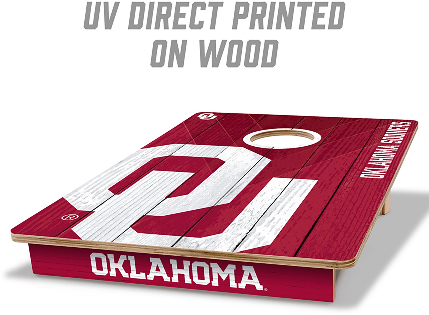 YouTheFan Oklahoma Solid Wood 2 ft x 3 ft Cornhole Set - view number 2
