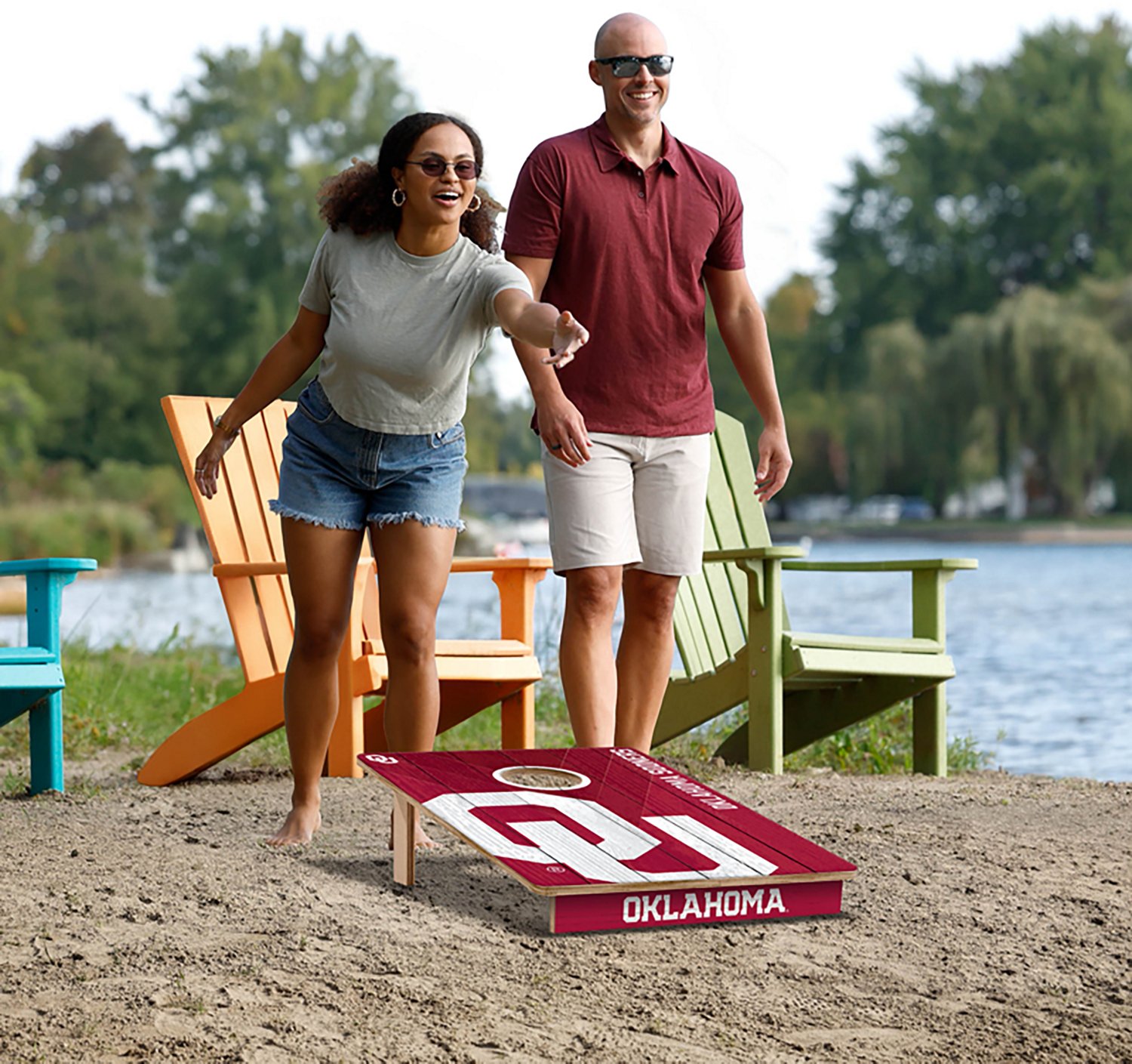 YouTheFan Oklahoma Solid Wood 2 ft x 3 ft Cornhole Set - view number 6