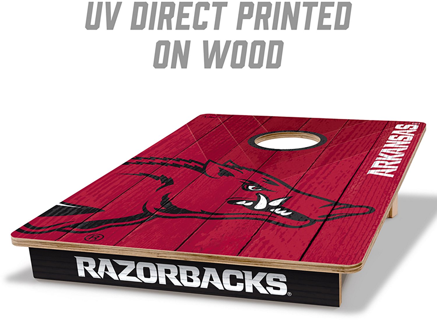 YouTheFan Arkansas Solid Wood 2 ft x 3 ft Cornhole Set - view number 2