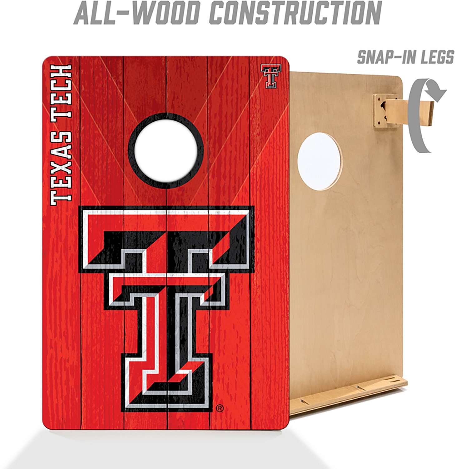 YouTheFan Texas Tech Solid Wood 2 ft x 3 ft Cornhole Set - view number 3